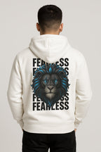 Sweatshirt :Fearless Printed Kangaroo Pocket Full Sleeve Hoodie