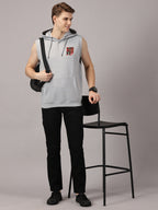 Sweatshirt :: Dragon Printed Sleeveless Hoodie