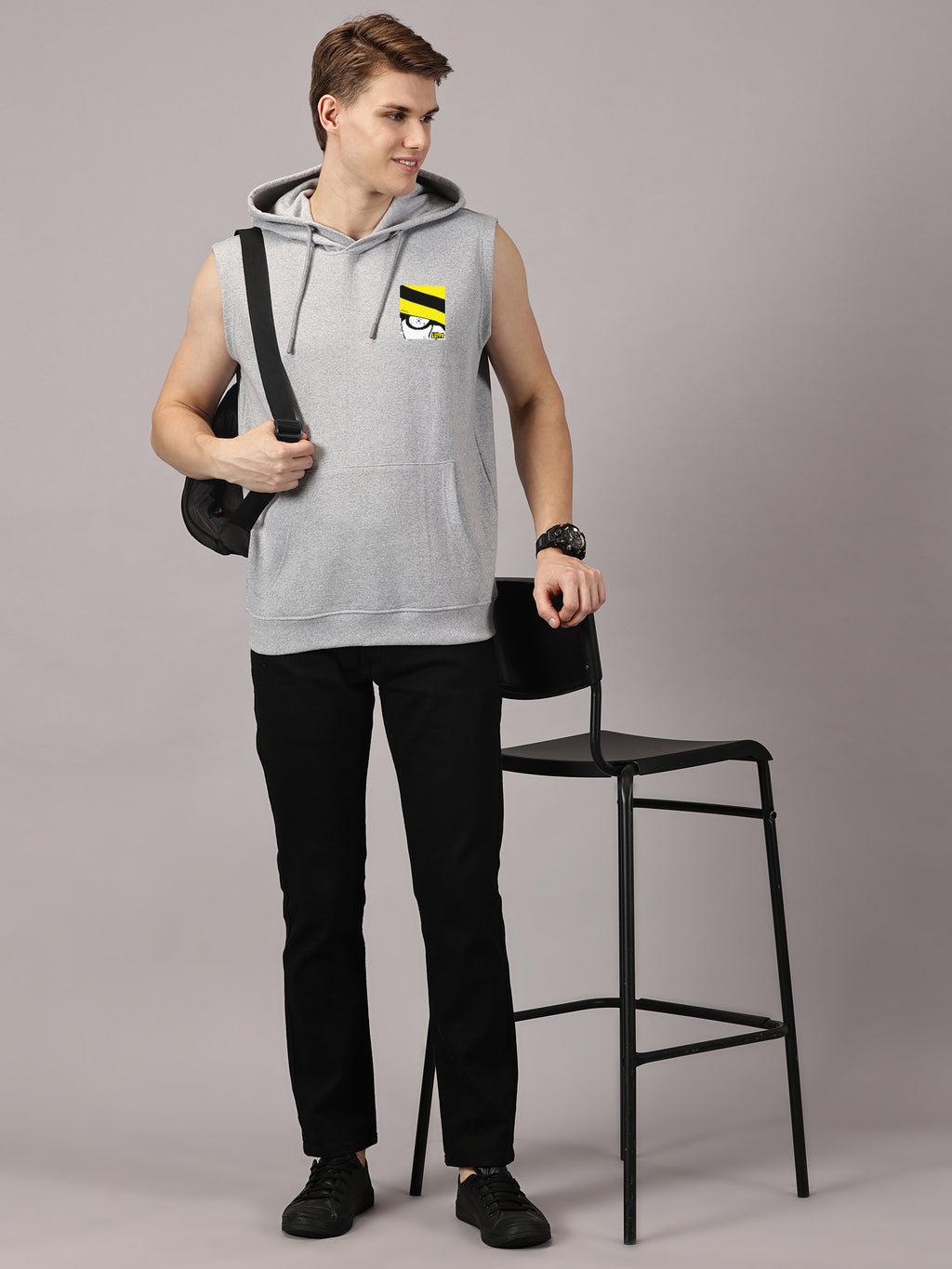 Sweatshirt ::  Luffy Printed Sleeveless Hoodie