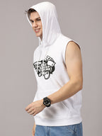 Sweatshirt ::Eat Sleep Game Printed Sleeveless Hoodie