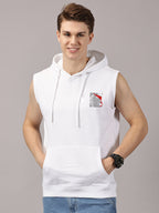 Sweatshirt ::  Lion Power Printed Sleeveless Hoodie
