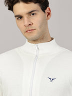 Sweatshirt : High Neck Full Zipper