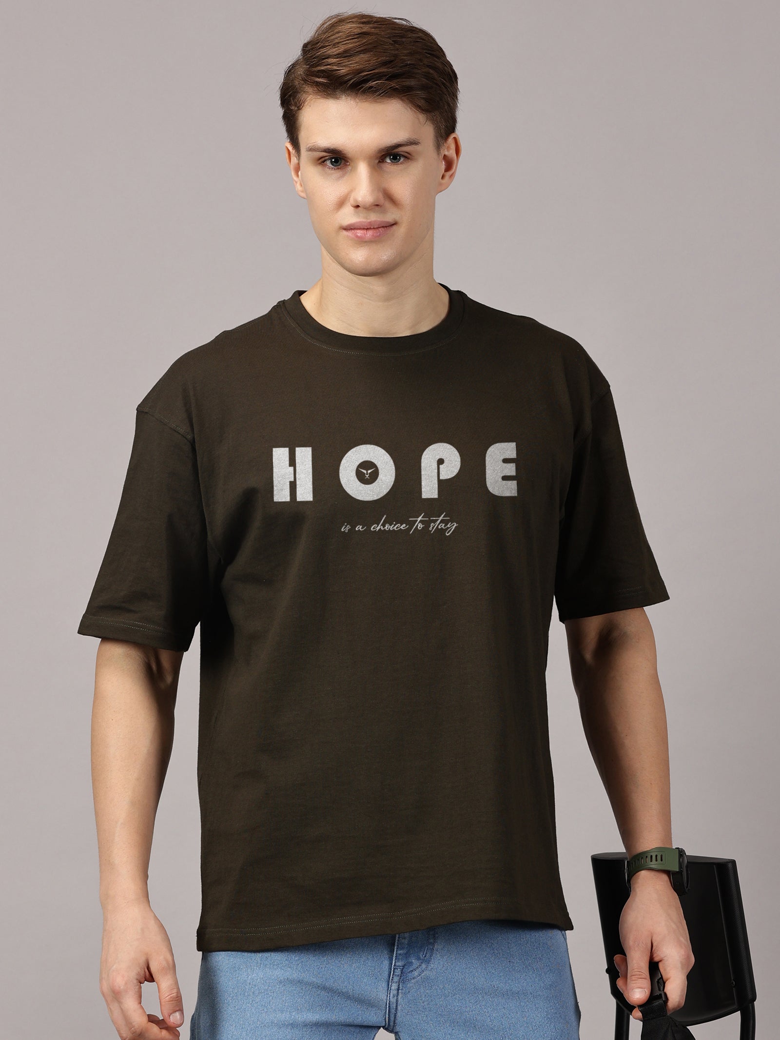 Oversized : Hope Printed T-Shirt
