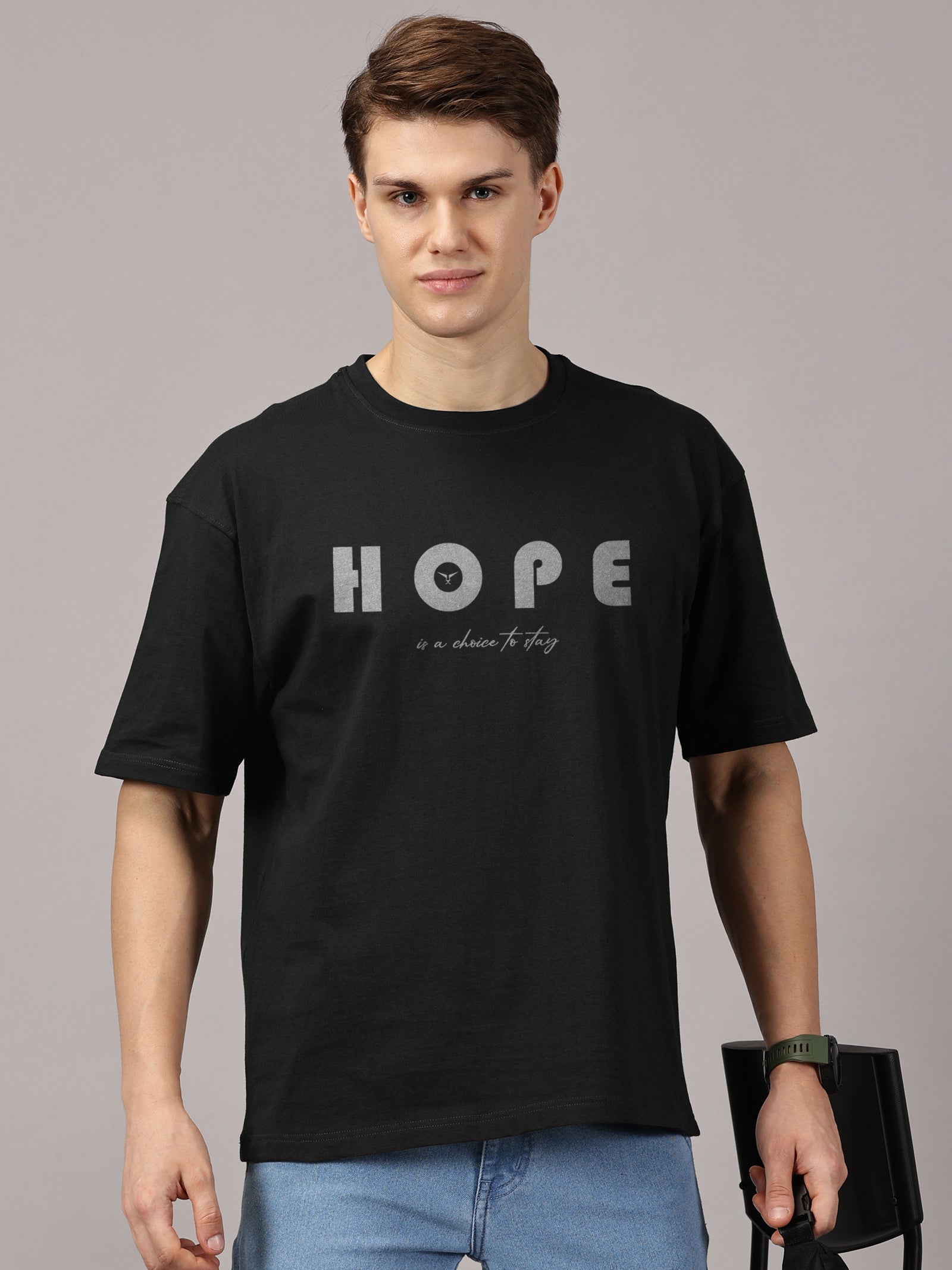 Oversized : Hope Printed T-Shirt