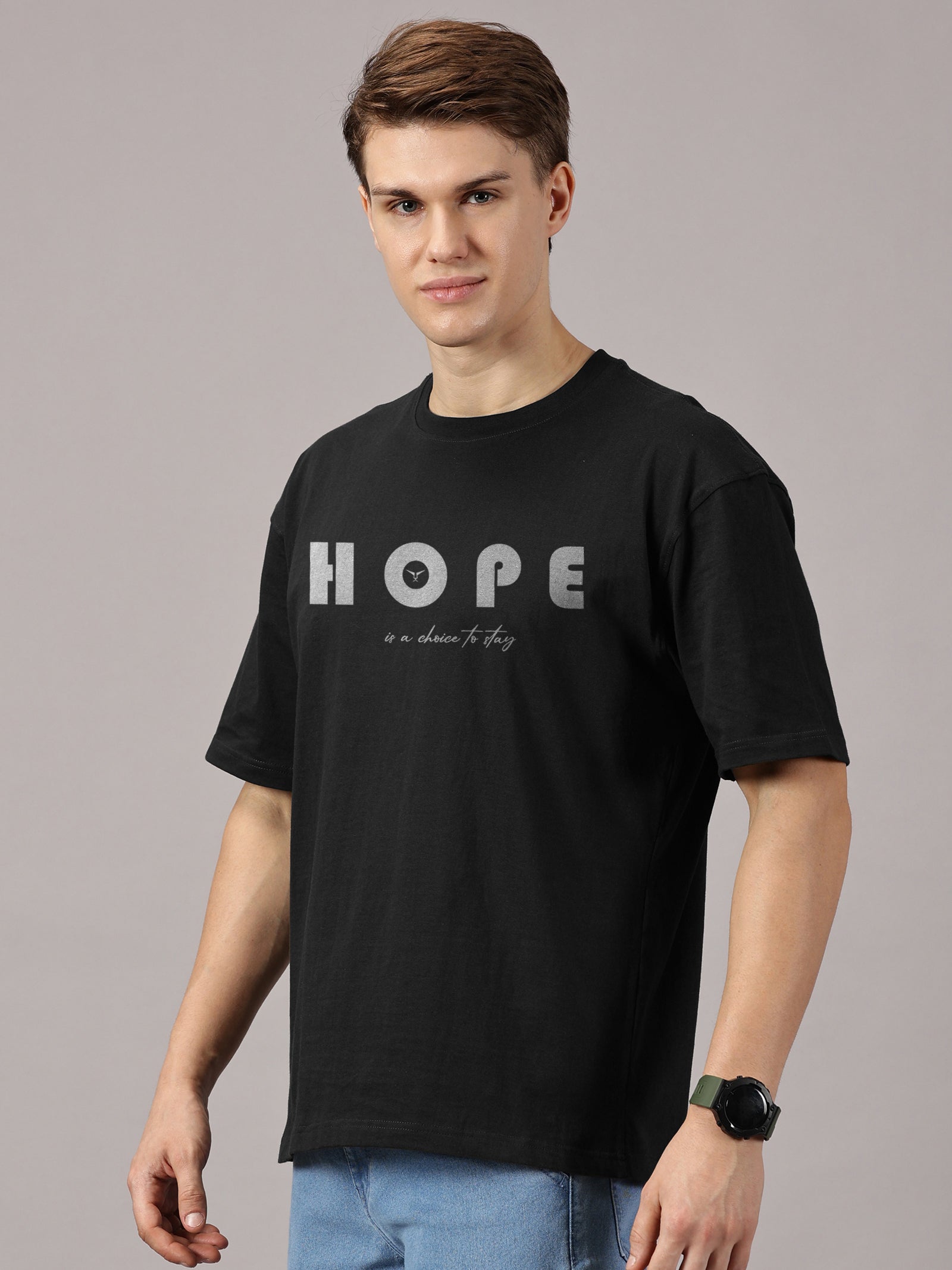 Oversized : Hope Printed T-Shirt