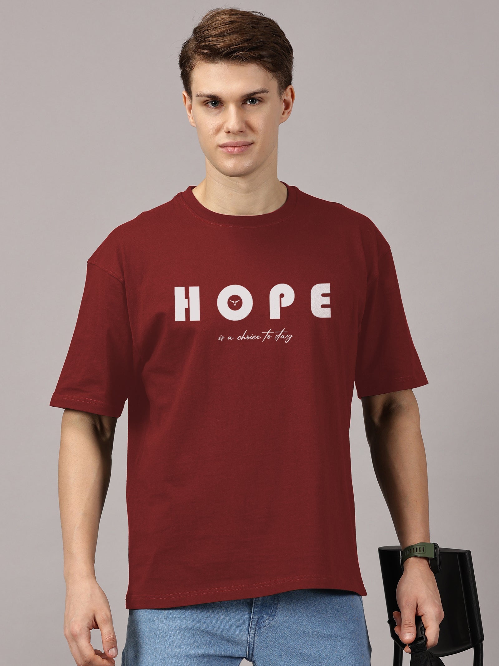 Oversized : Hope Printed T-Shirt
