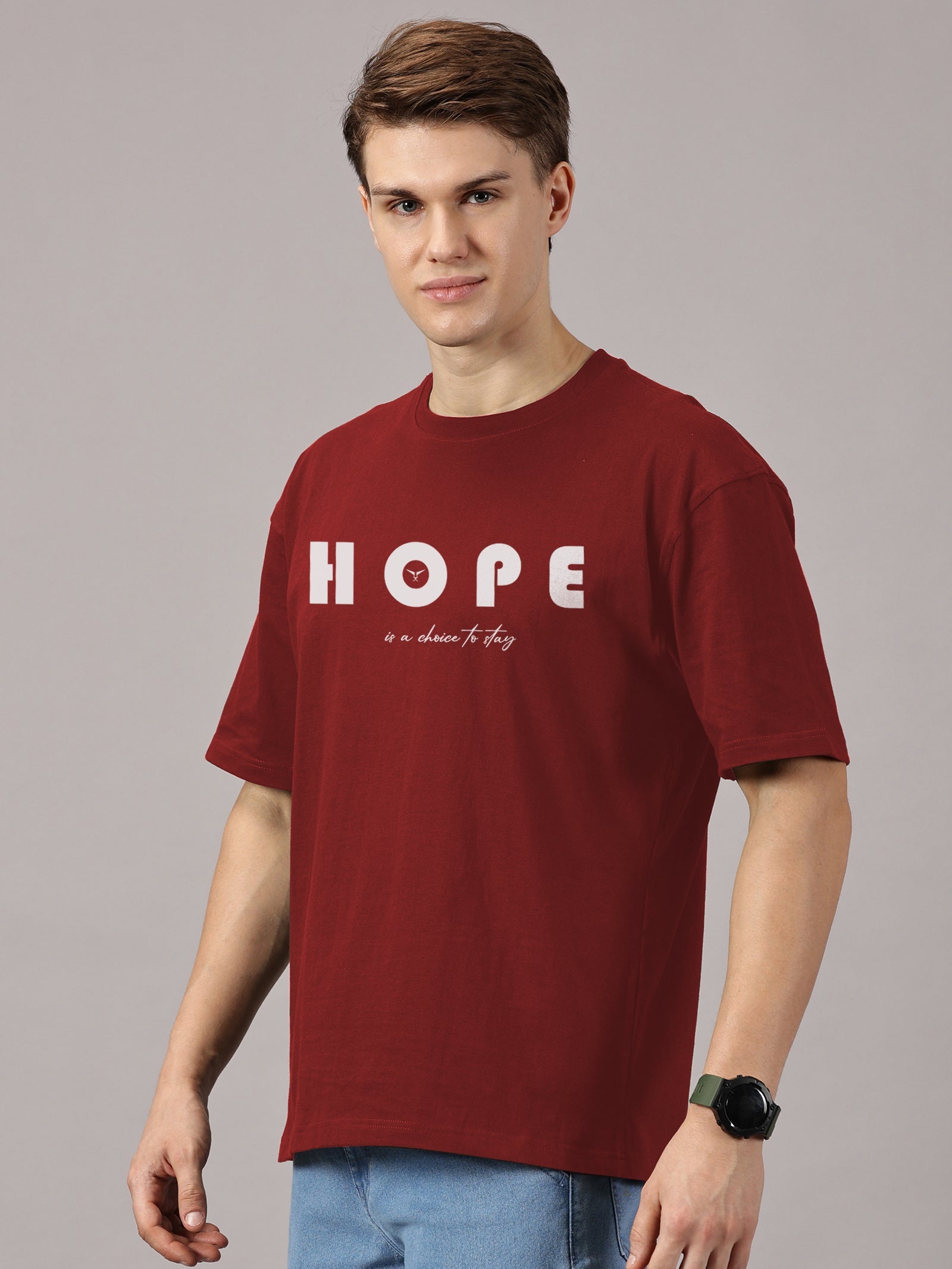 Oversized : Hope Printed T-Shirt