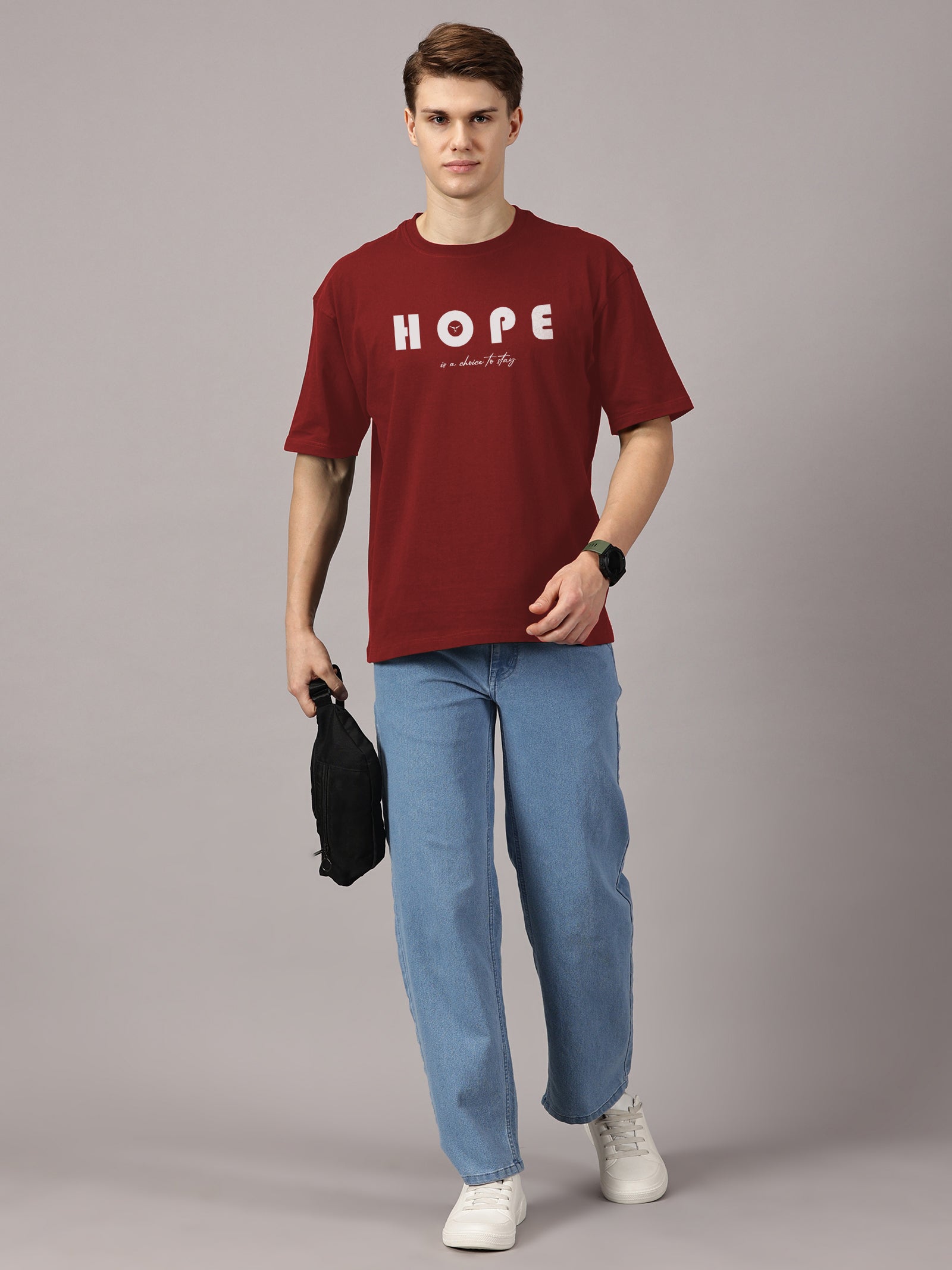Oversized : Hope Printed T-Shirt