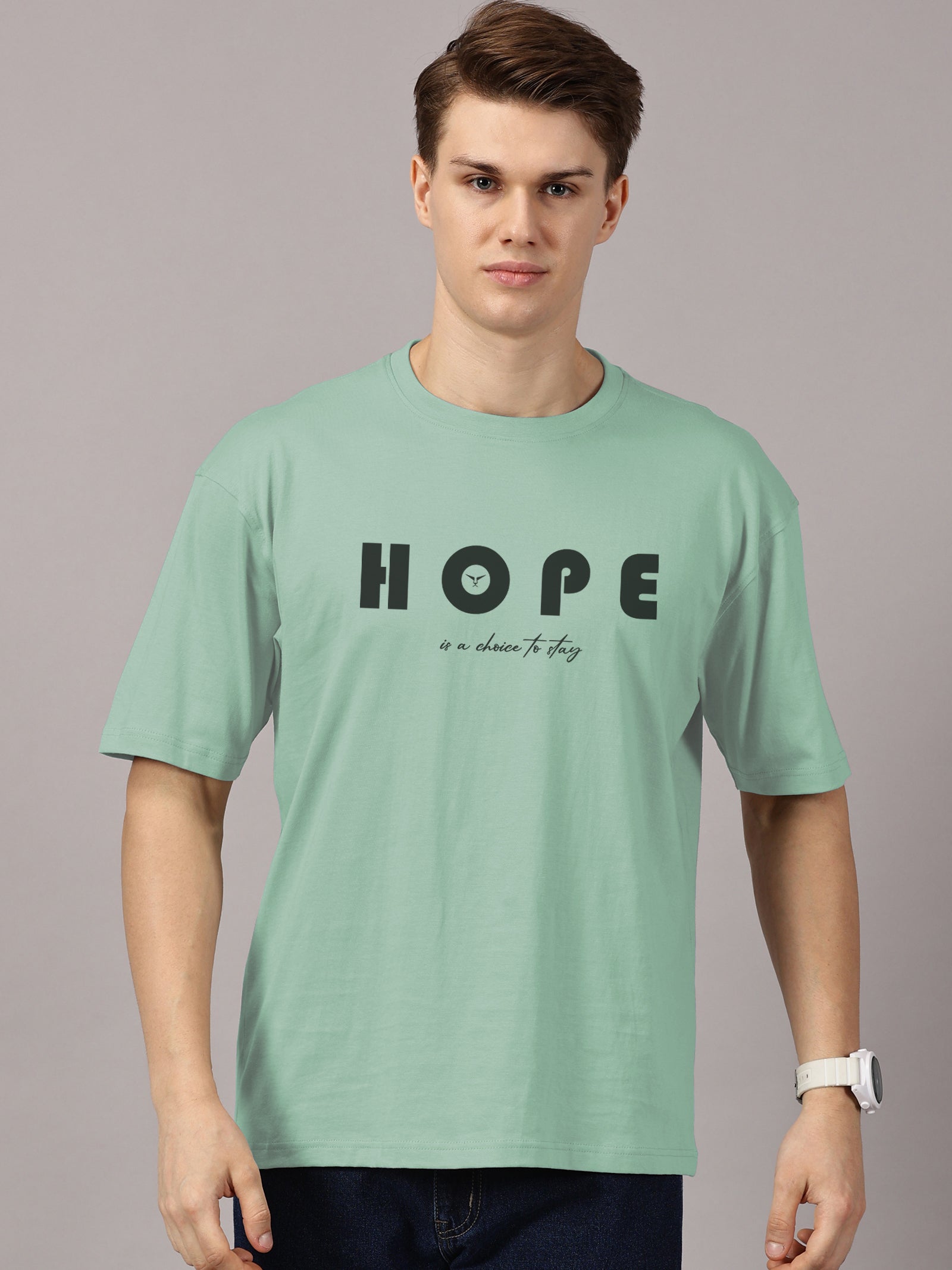 Oversized : Hope Printed T-Shirt