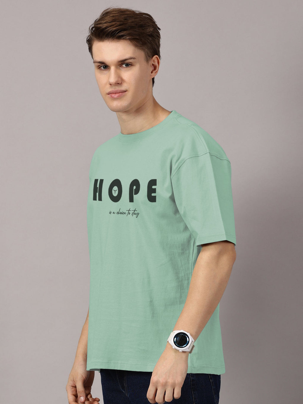 Oversized : Hope Printed T-Shirt