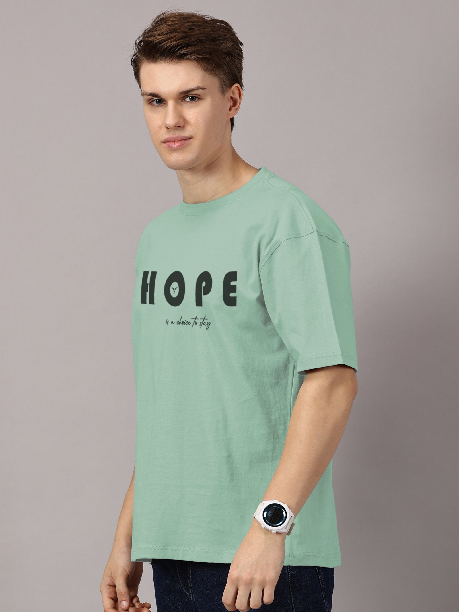Oversized : Hope Printed T-Shirt