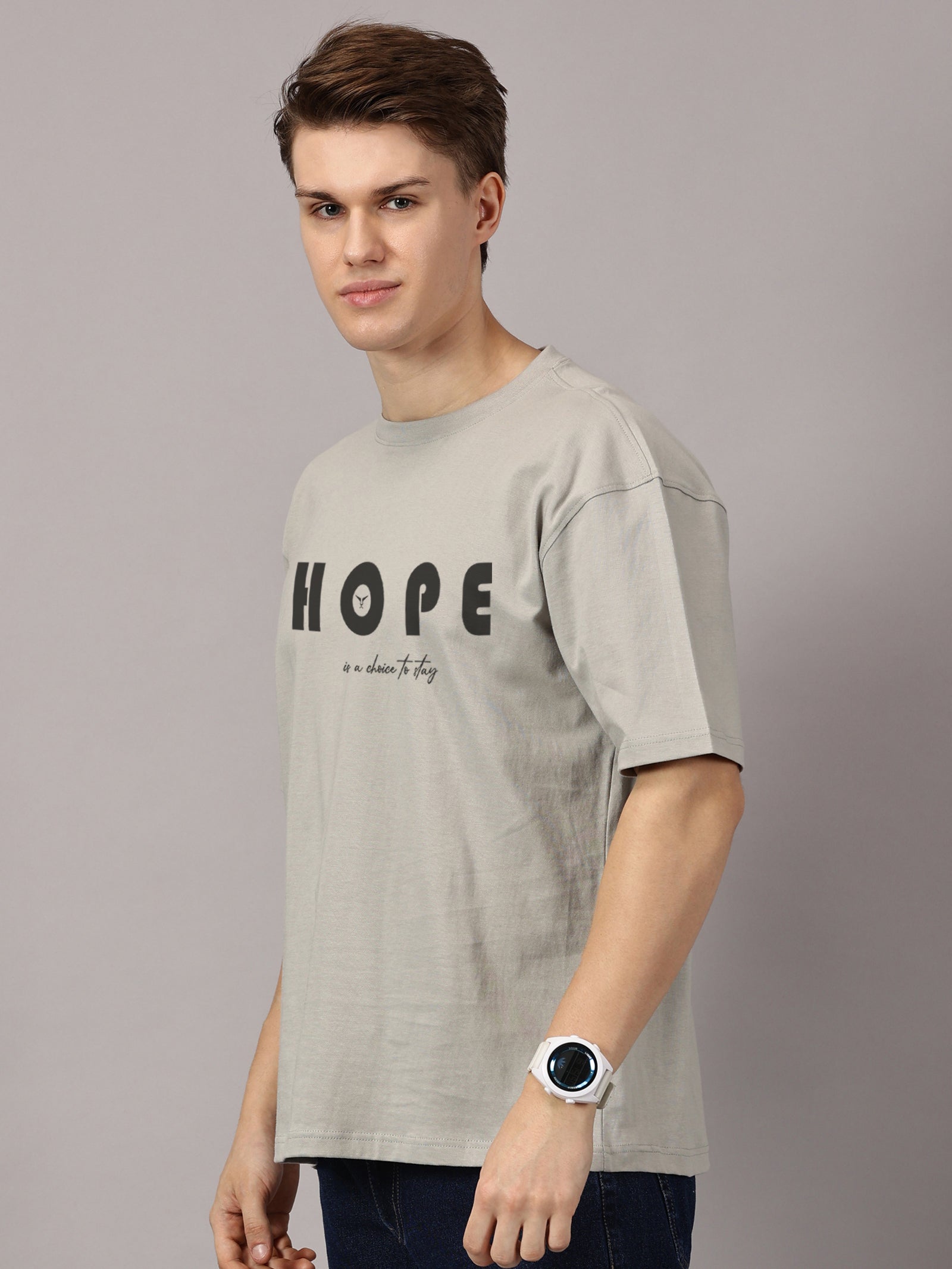 Oversized : Hope Printed T-Shirt