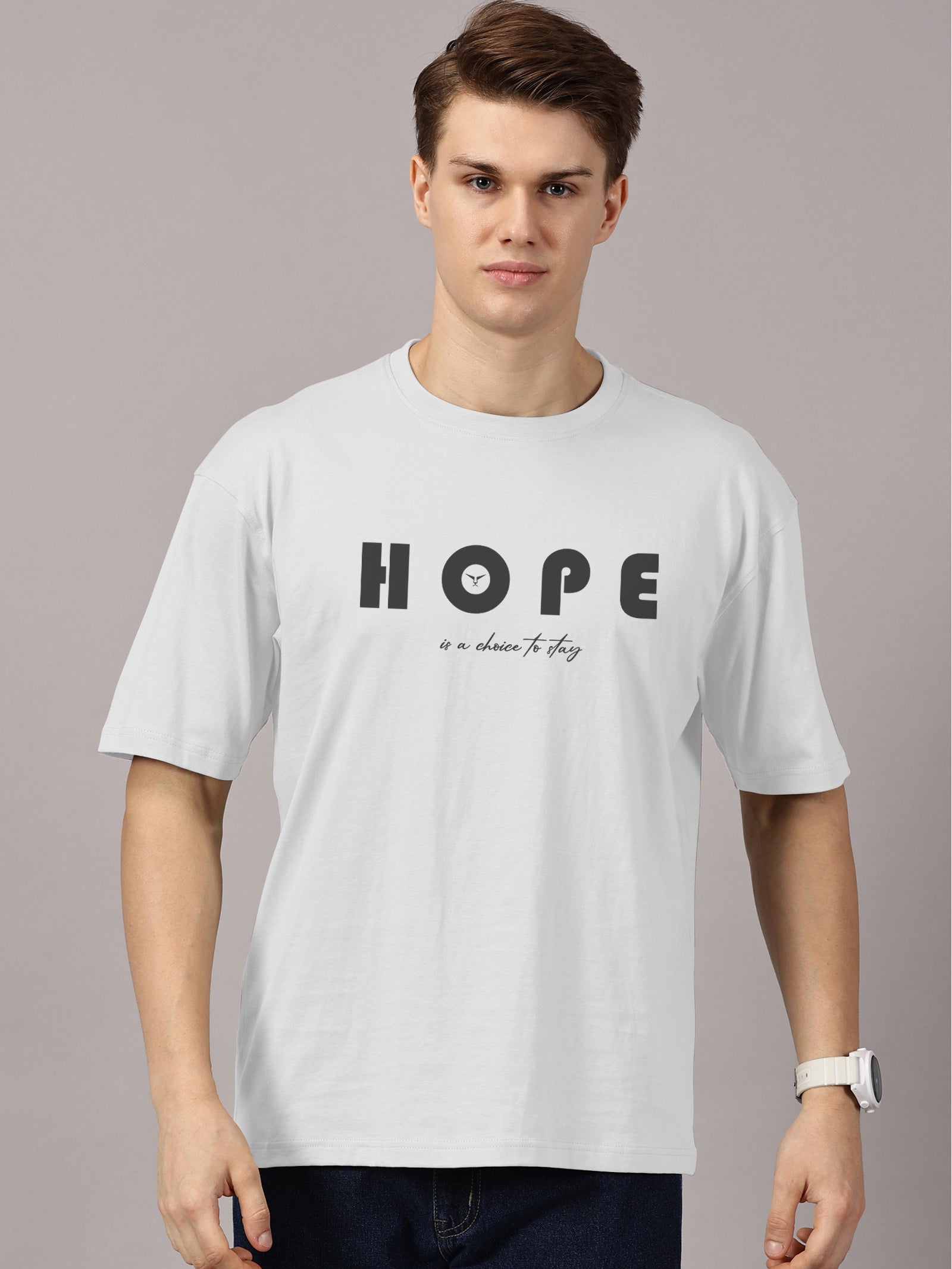 Oversized : Hope Printed T-Shirt