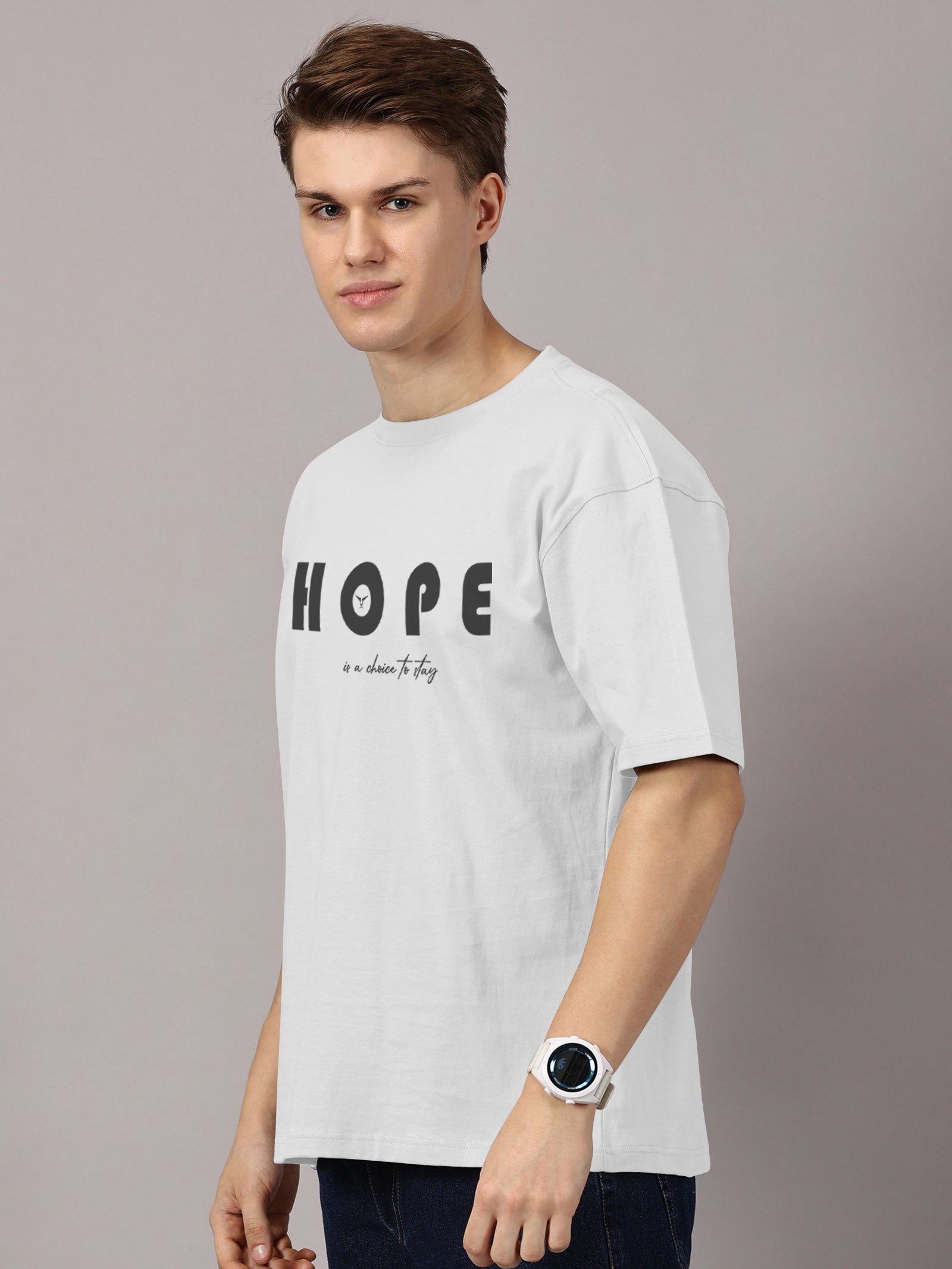 Oversized : Hope Printed T-Shirt