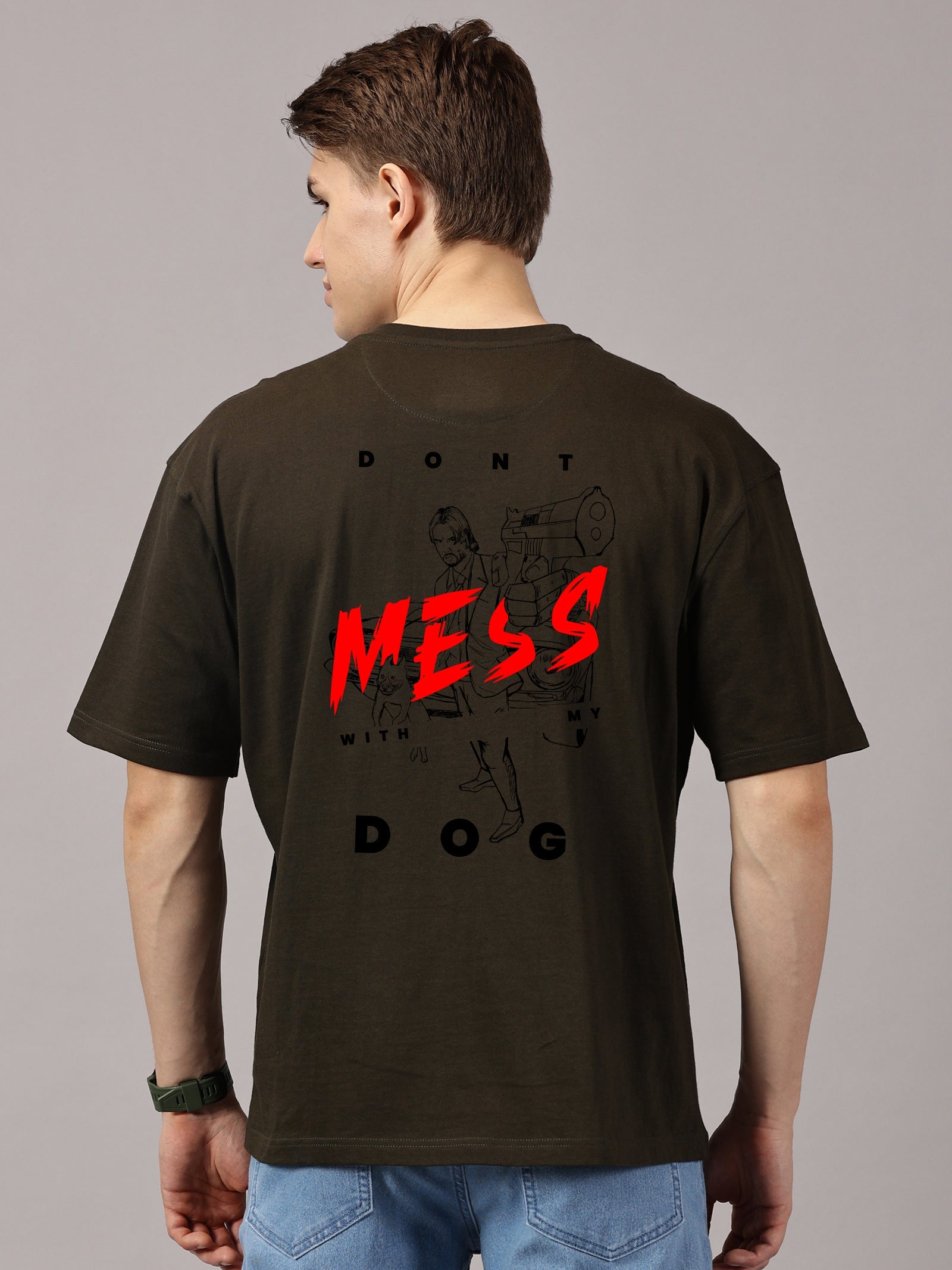 Oversized : John Wick  Printed T-Shirt