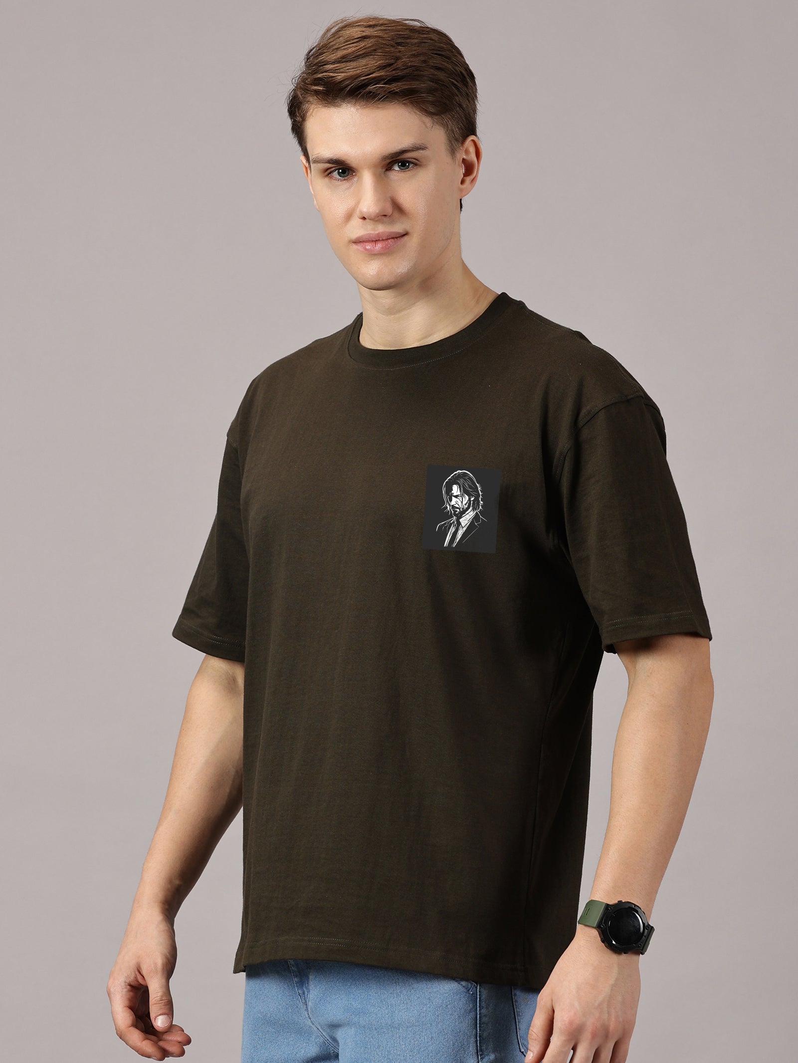 Oversized : John Wick  Printed T-Shirt