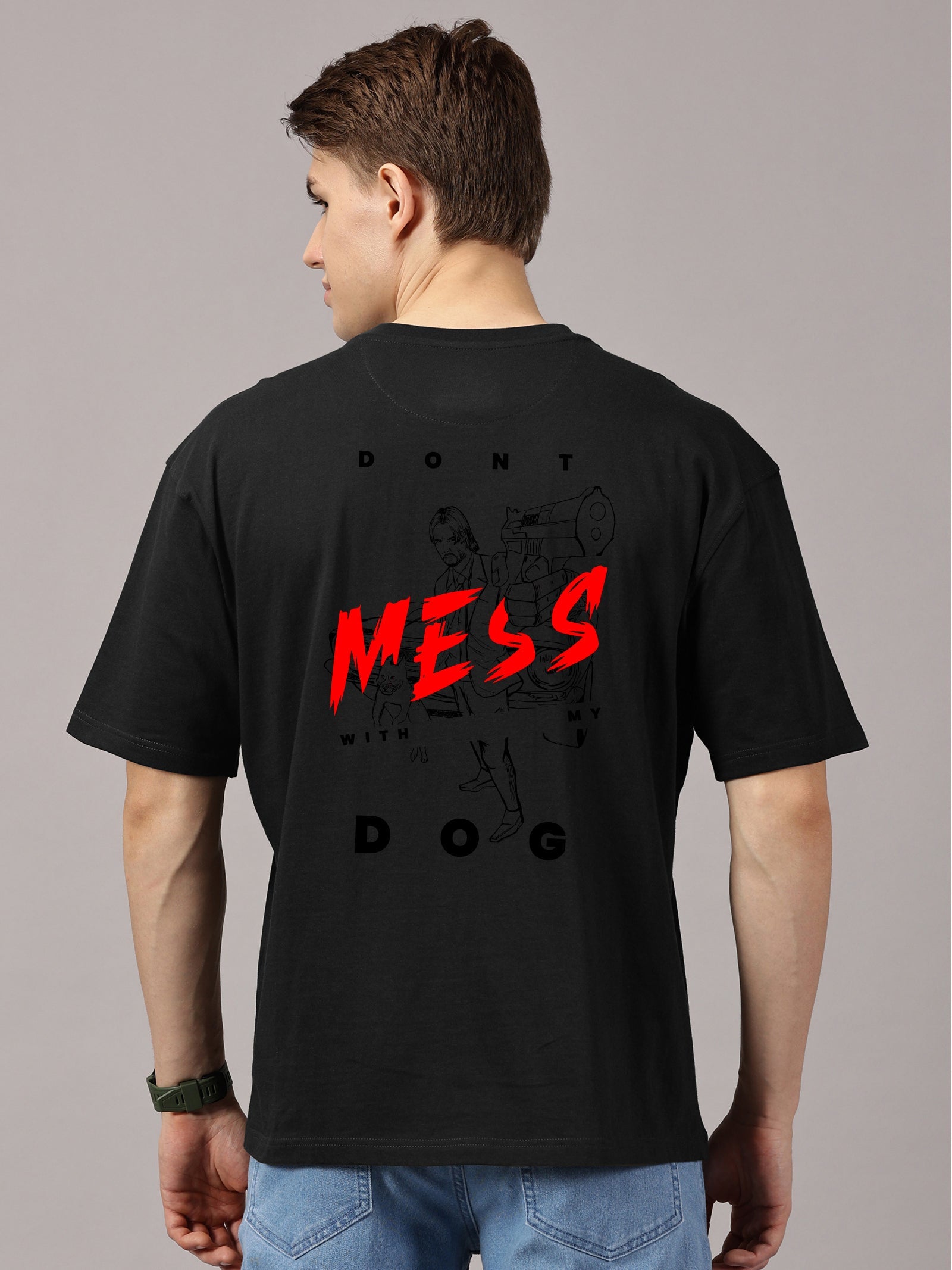 Oversized : John Wick  Printed T-Shirt