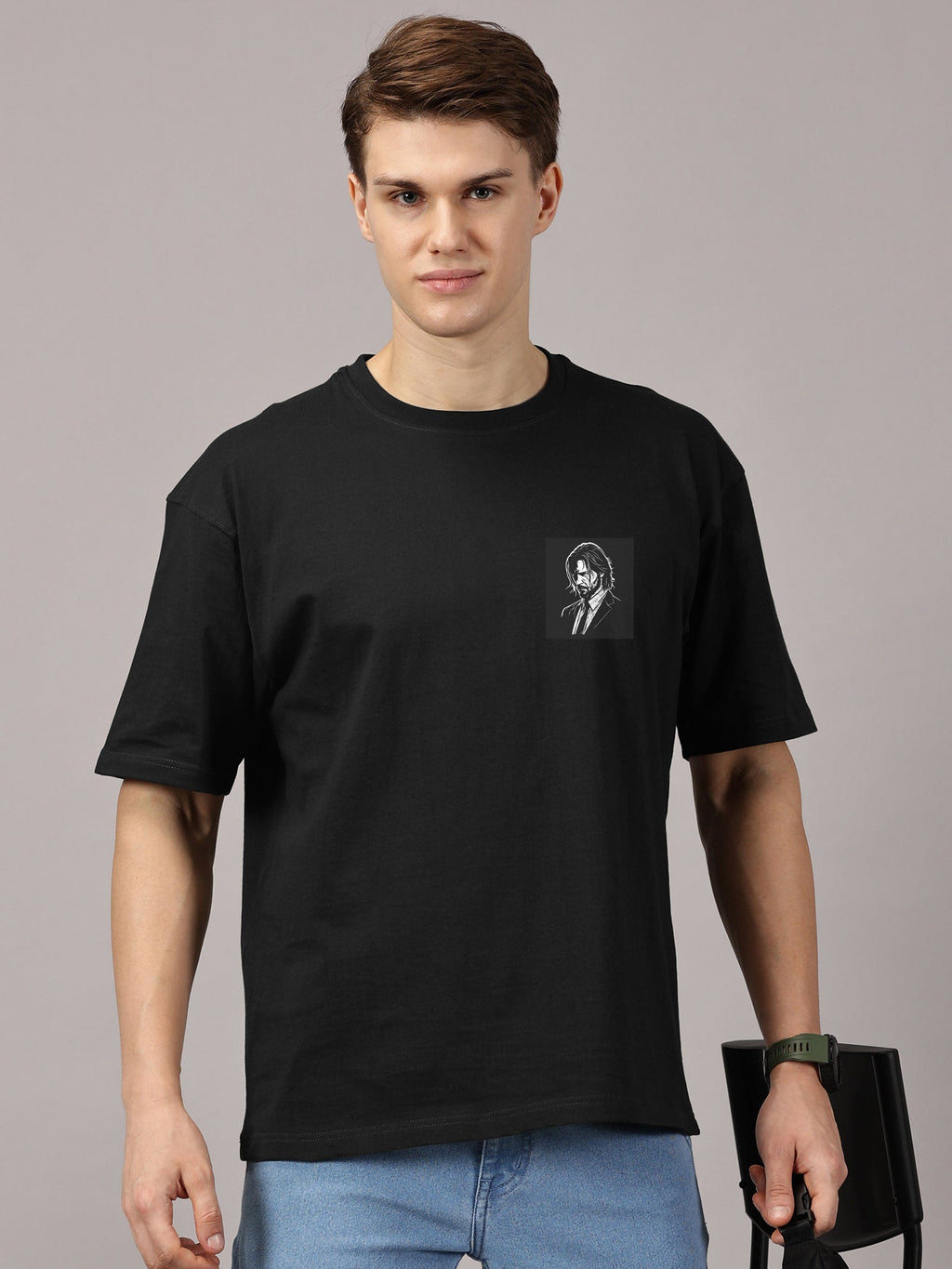 Oversized : John Wick  Printed T-Shirt