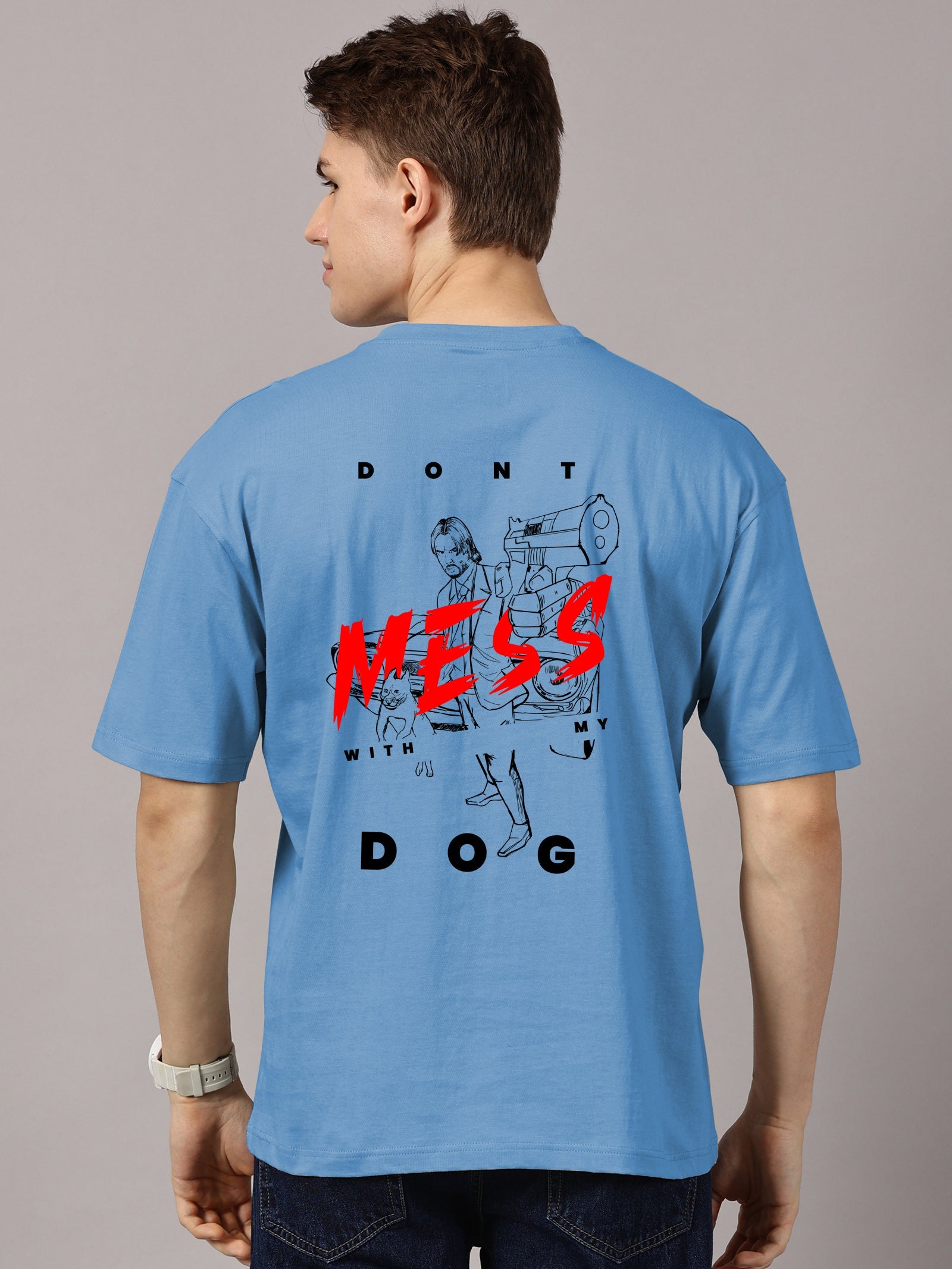 Oversized : John Wick  Printed T-Shirt