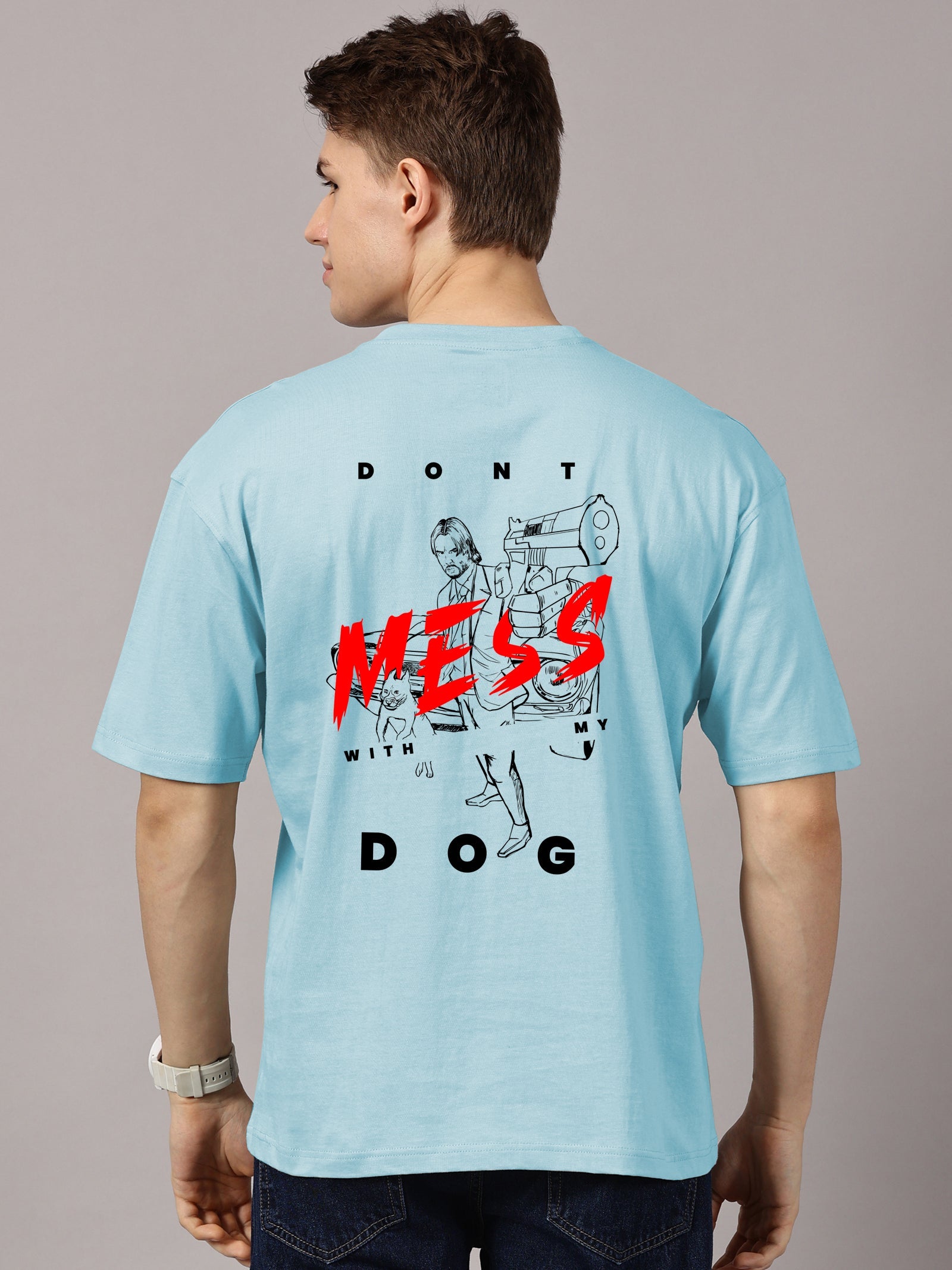 Oversized : John Wick  Printed T-Shirt