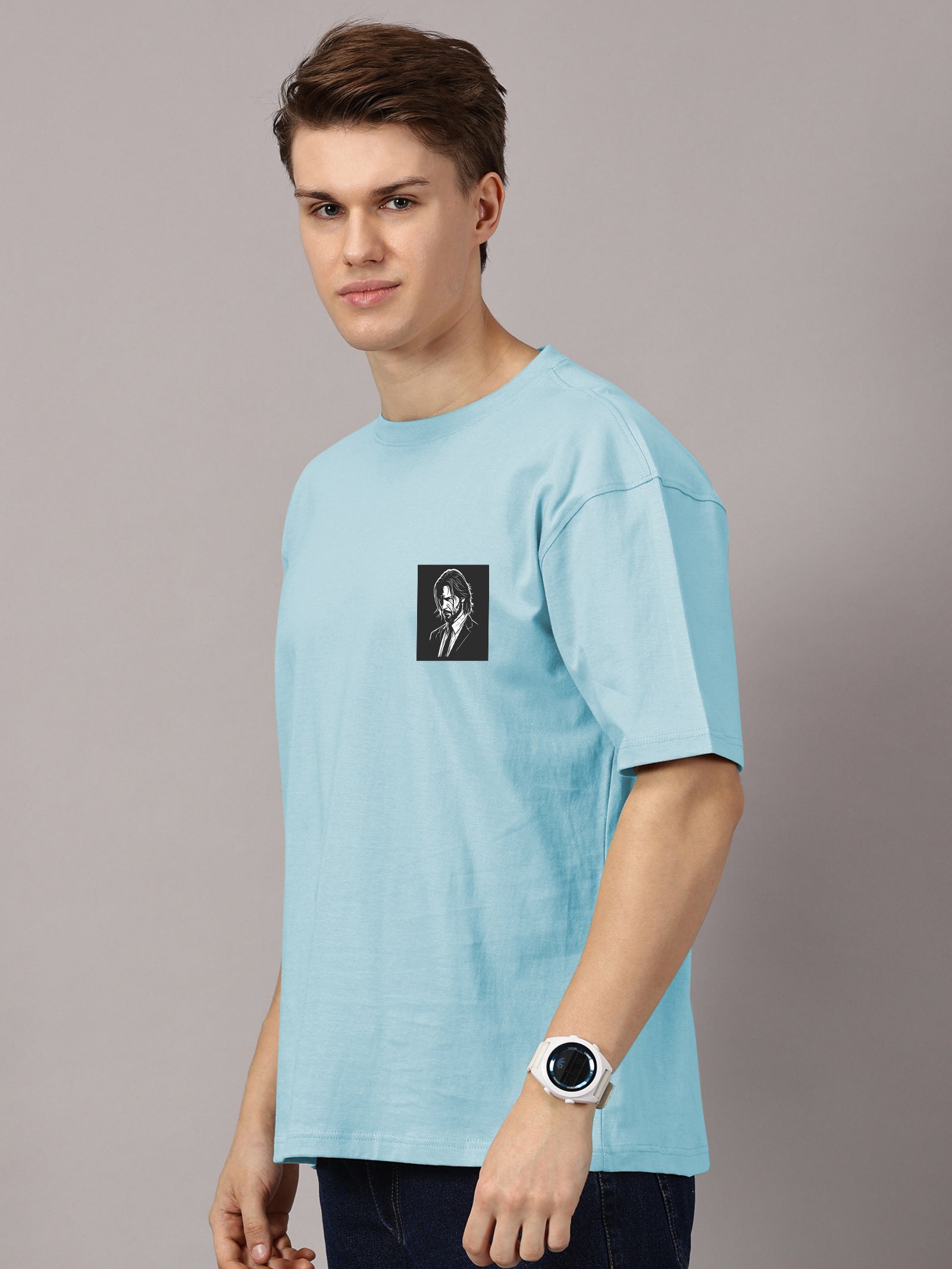 Oversized : John Wick  Printed T-Shirt