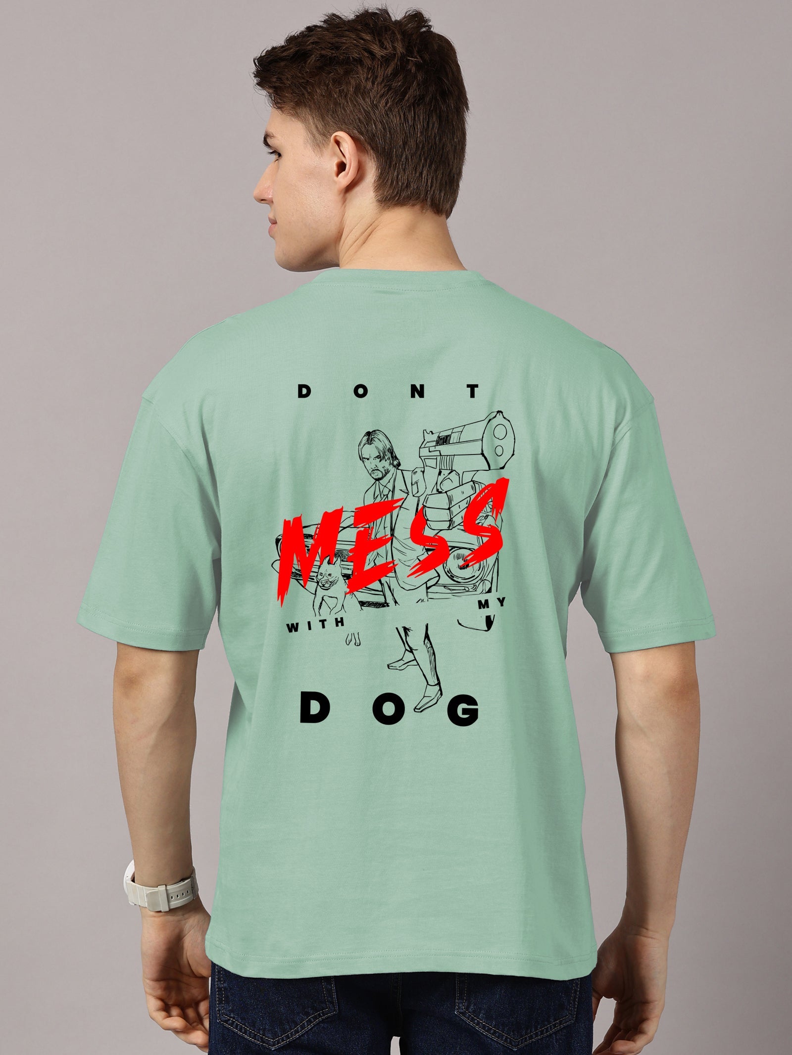 Oversized : John Wick  Printed T-Shirt