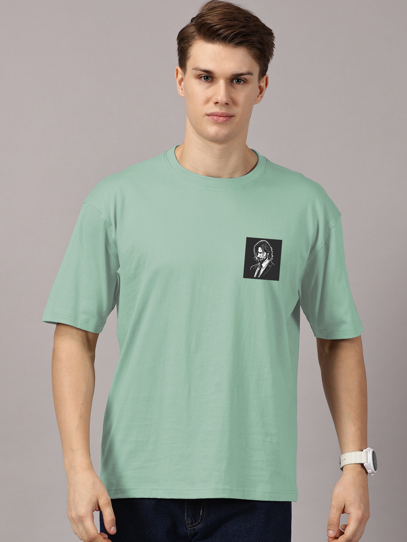 Oversized : John Wick  Printed T-Shirt