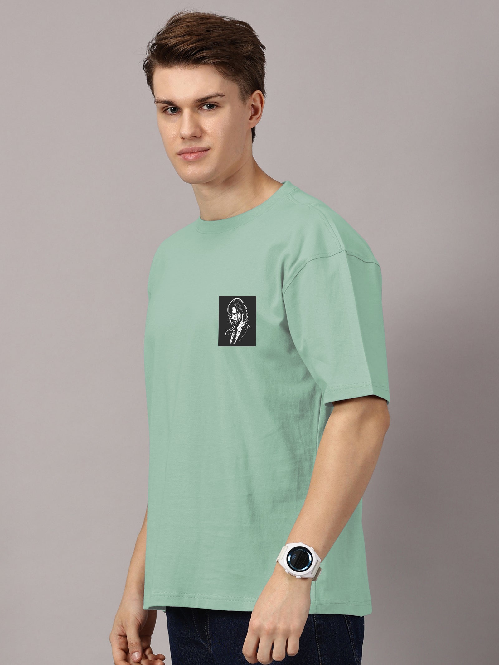 Oversized : John Wick  Printed T-Shirt