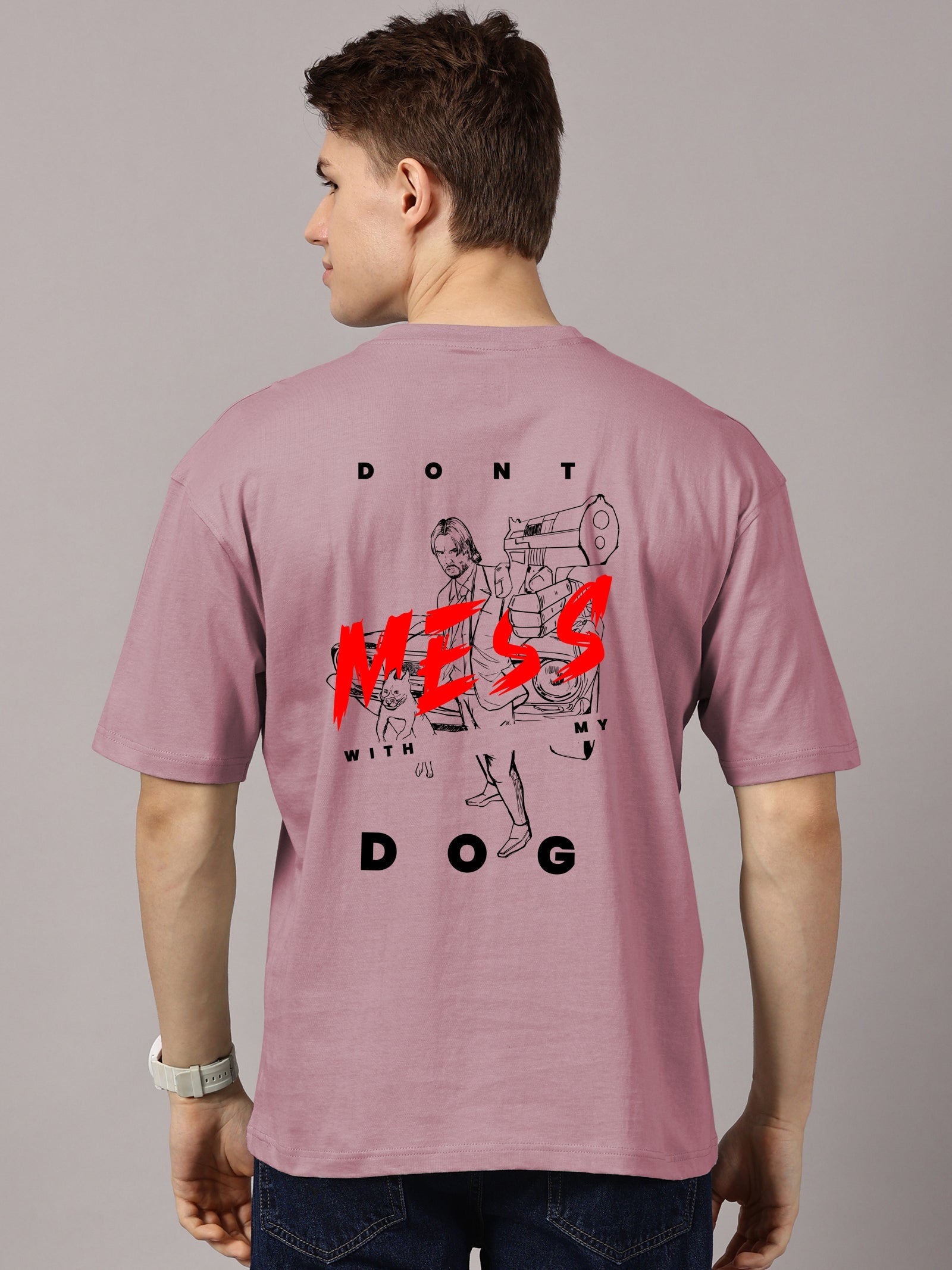 Oversized : John Wick  Printed T-Shirt