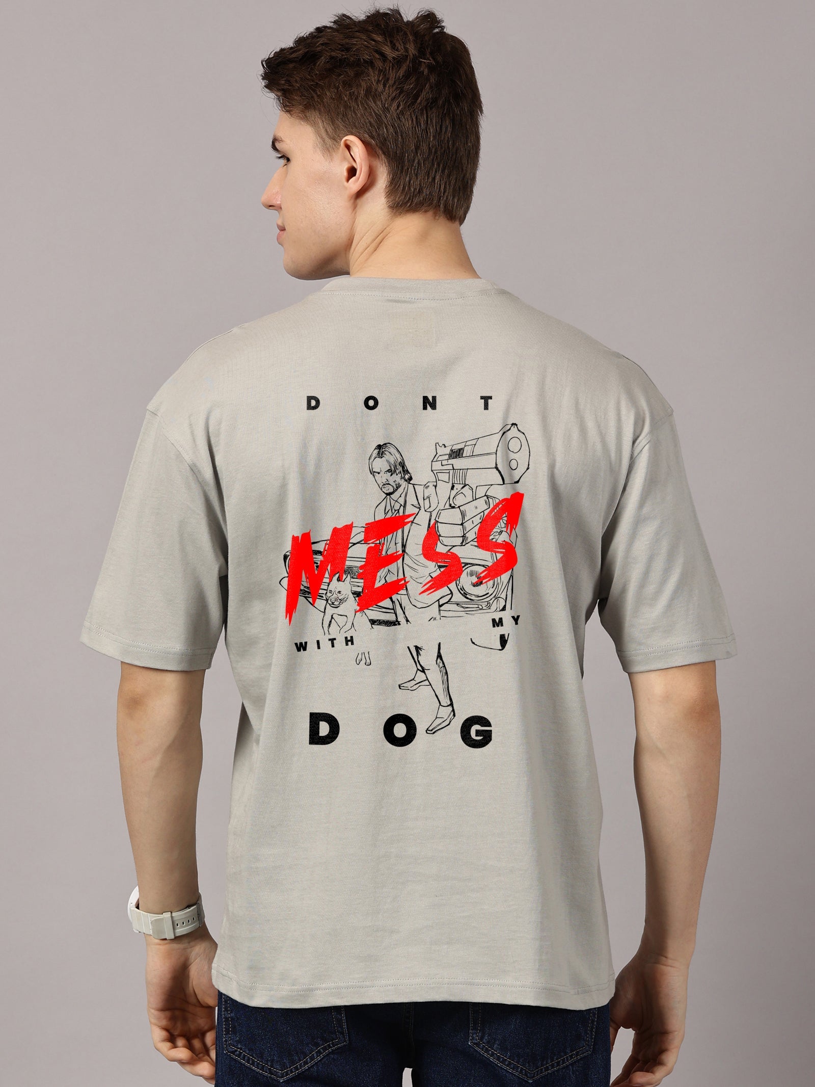 Oversized : John Wick  Printed T-Shirt