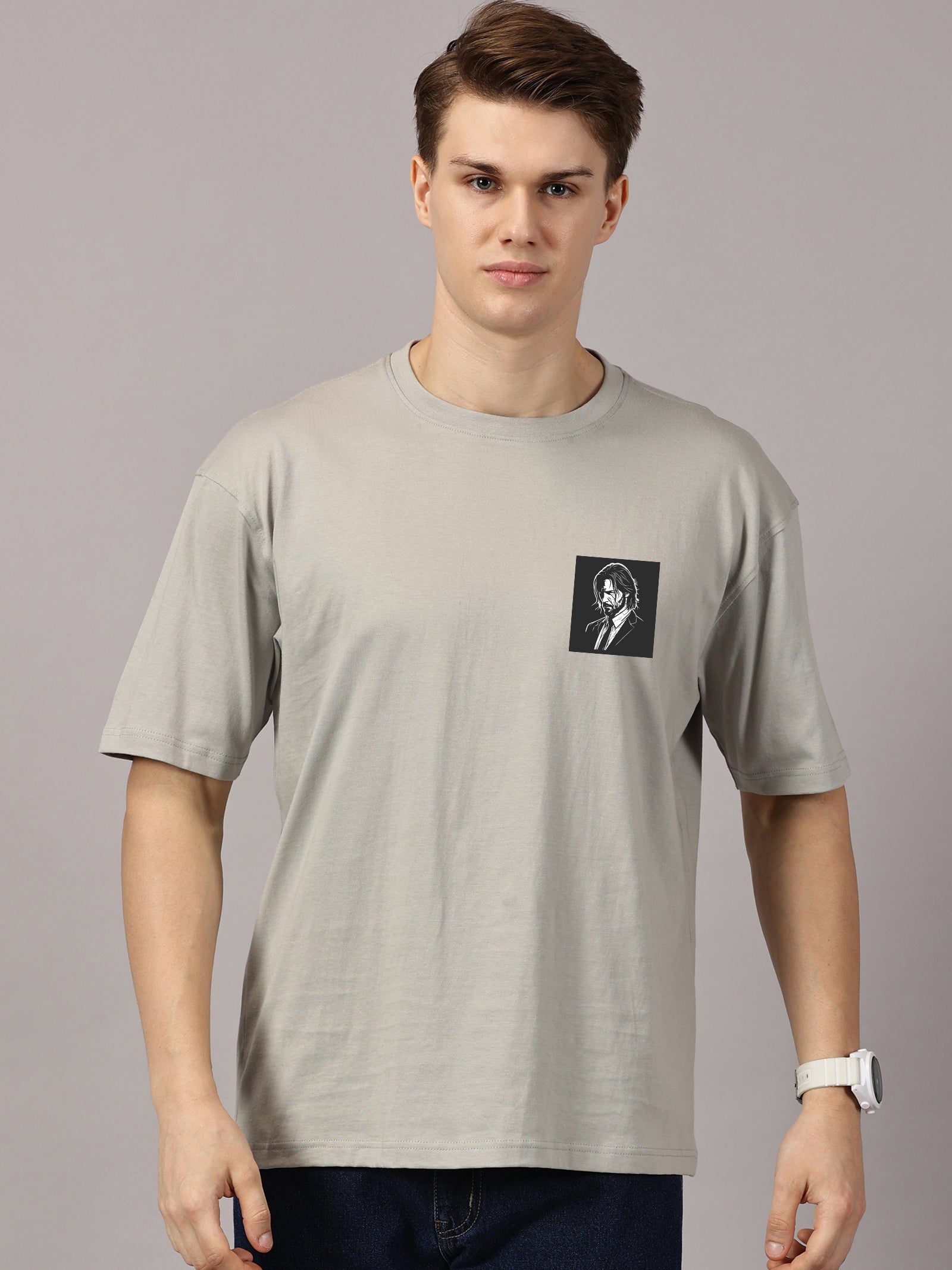 Oversized : John Wick  Printed T-Shirt