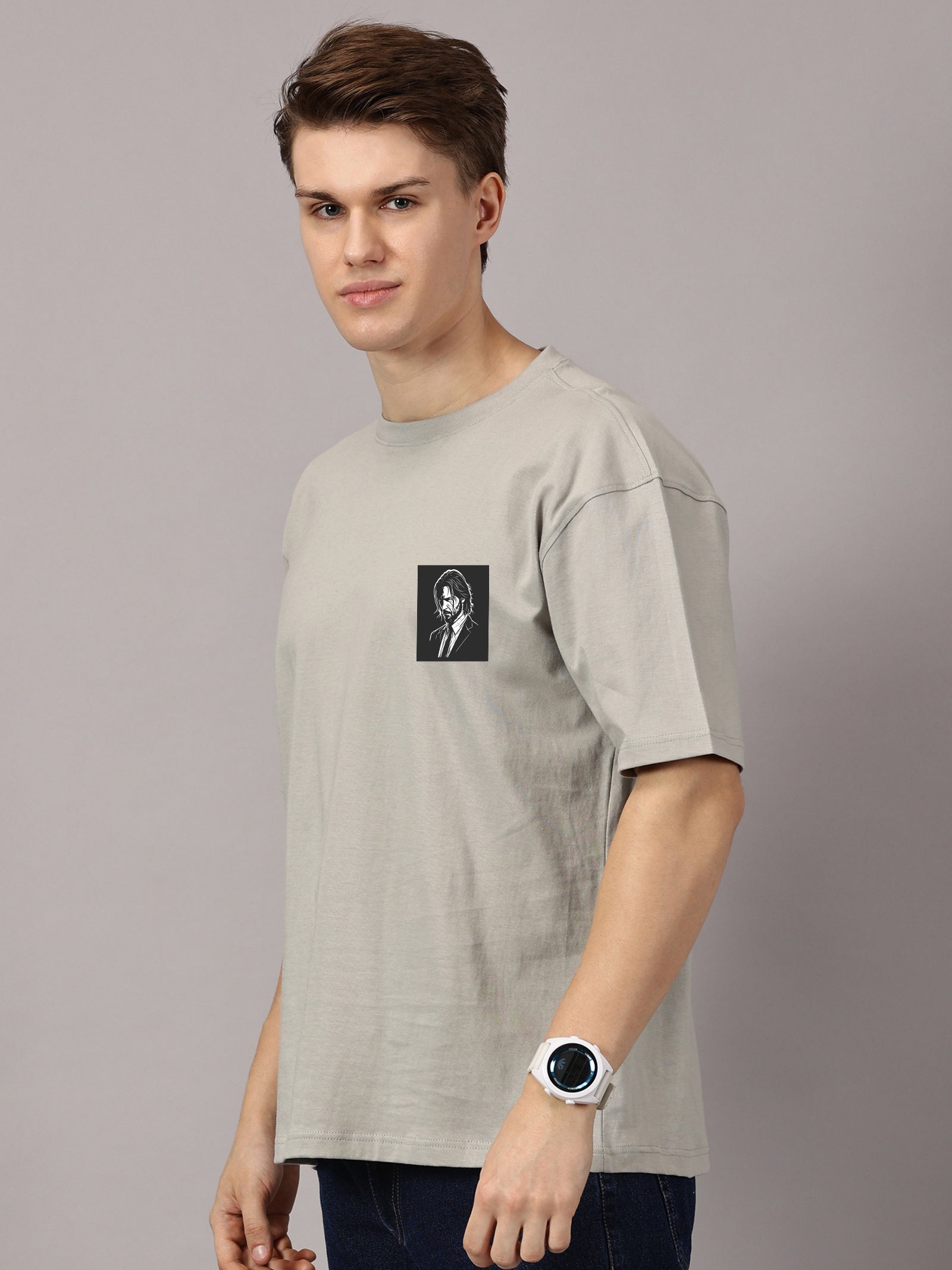 Oversized : John Wick  Printed T-Shirt
