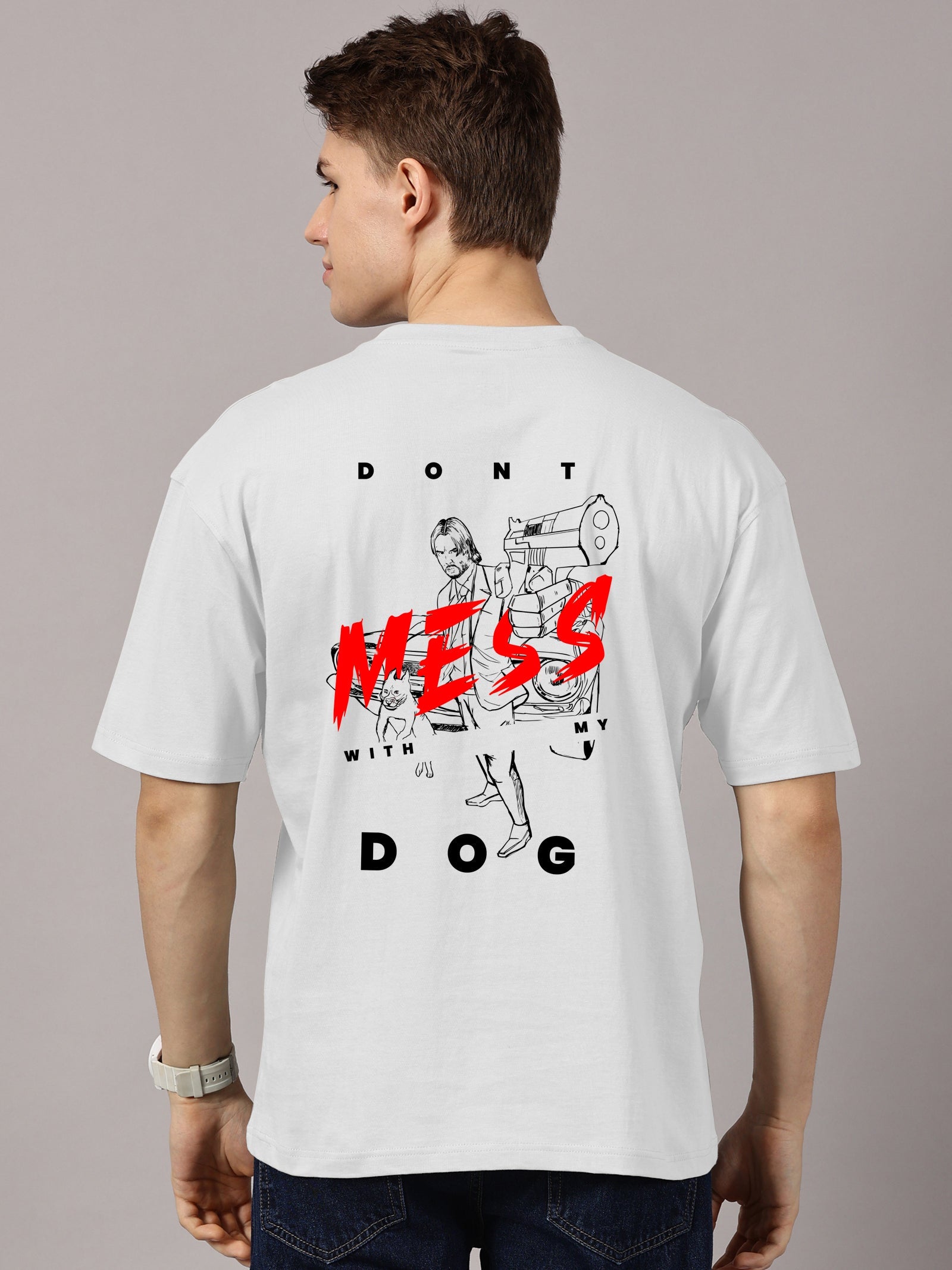 Oversized : John Wick  Printed T-Shirt