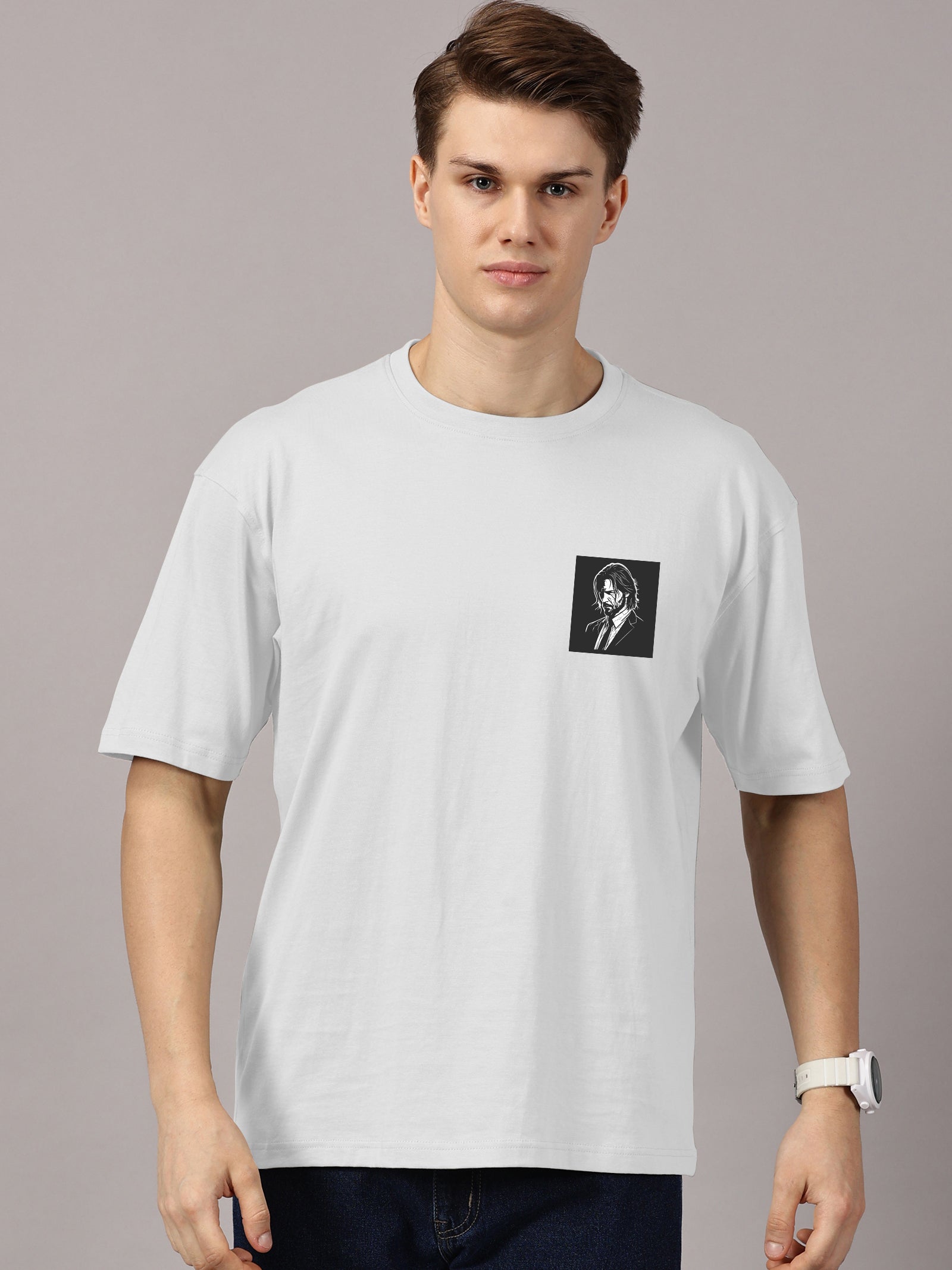 Oversized : John Wick  Printed T-Shirt