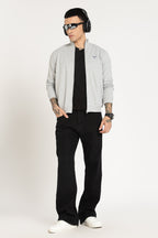 Sweatshirt : High Neck Full Zipper