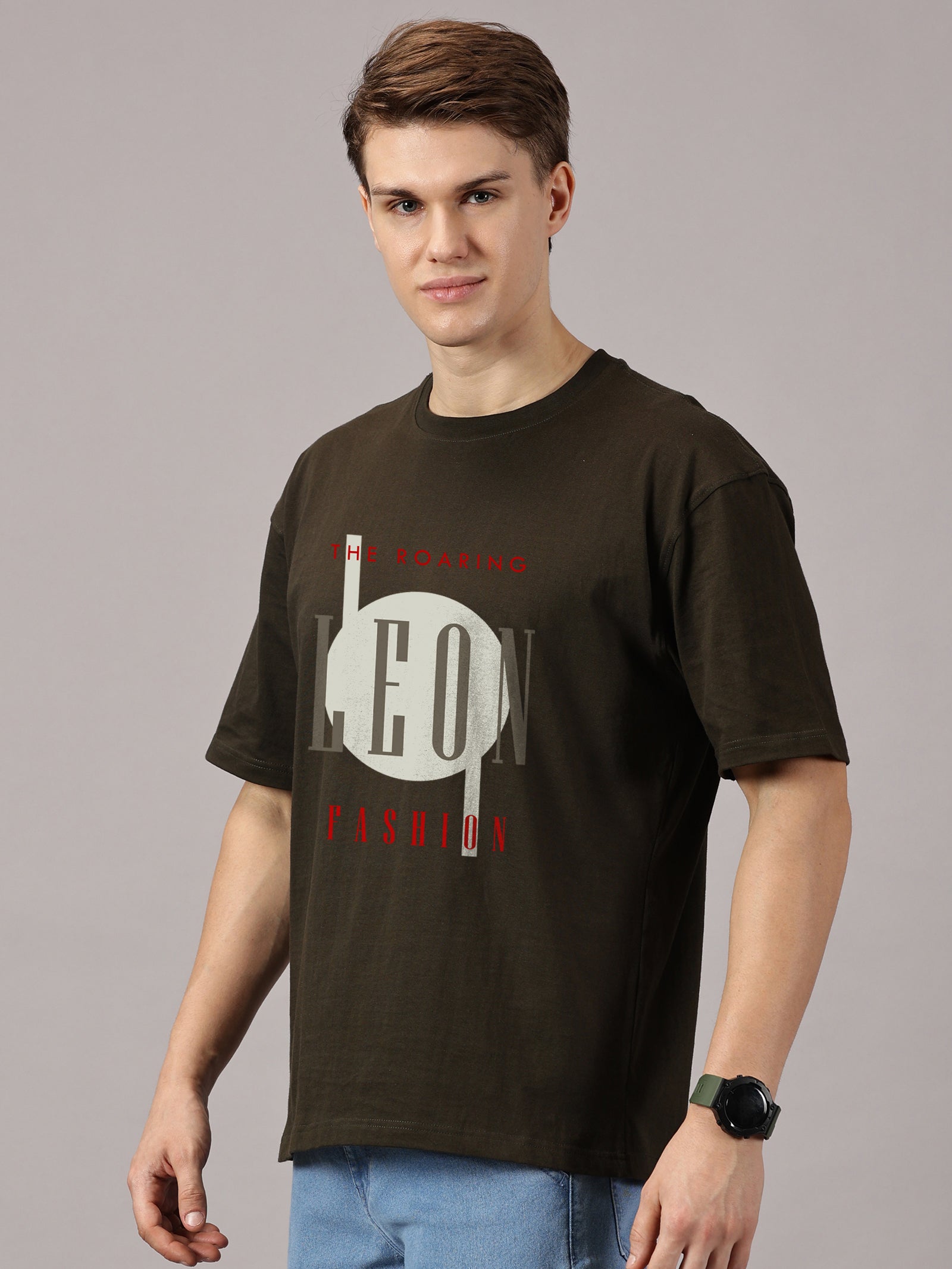 Oversized : Leon Fashion Printed T-Shirt