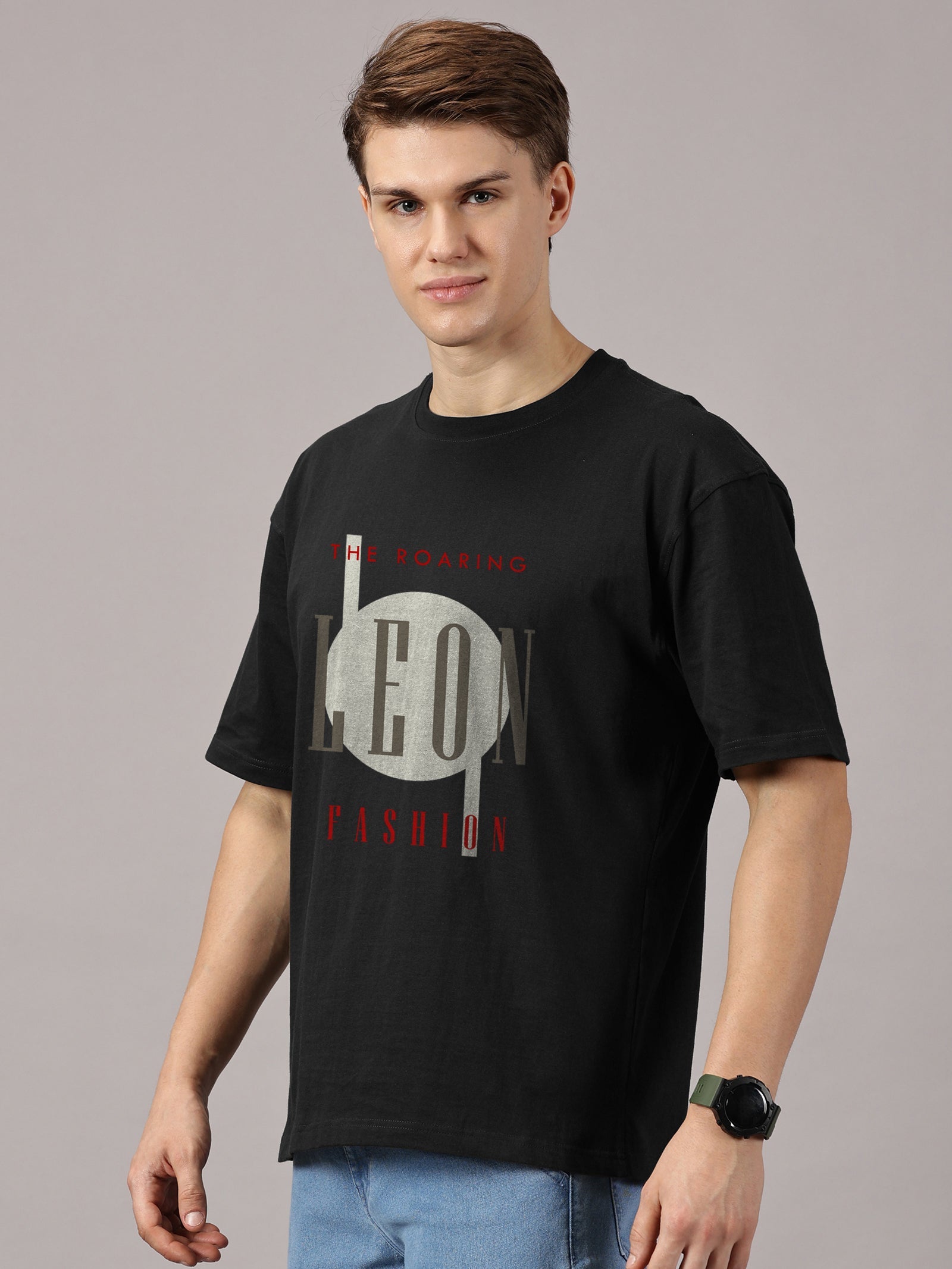Oversized : Leon Fashion Printed T-Shirt