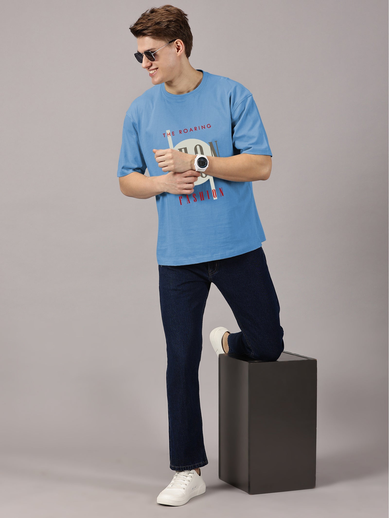 Oversized : Leon Fashion Printed T-Shirt