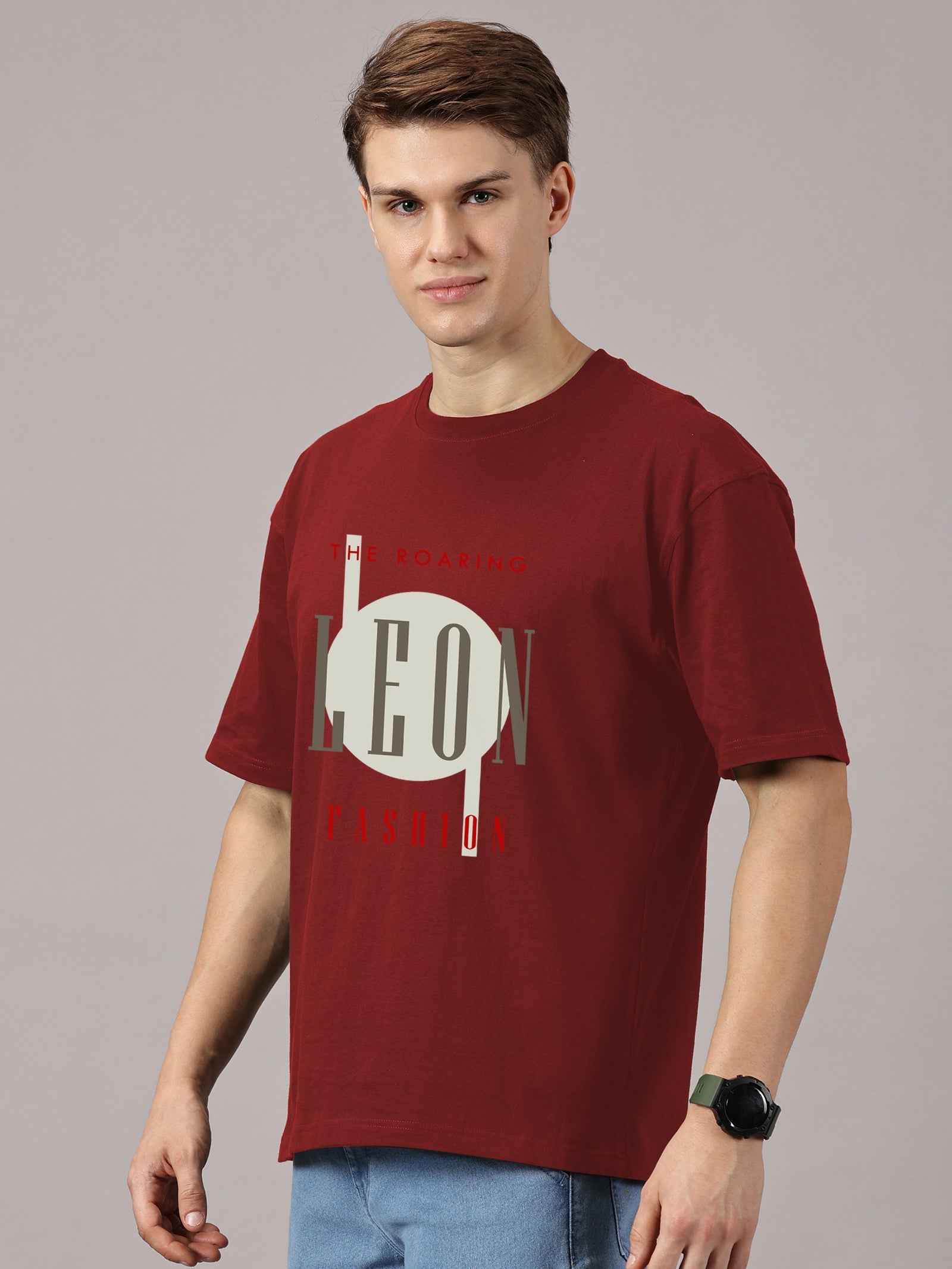 Oversized : Leon Fashion Printed T-Shirt