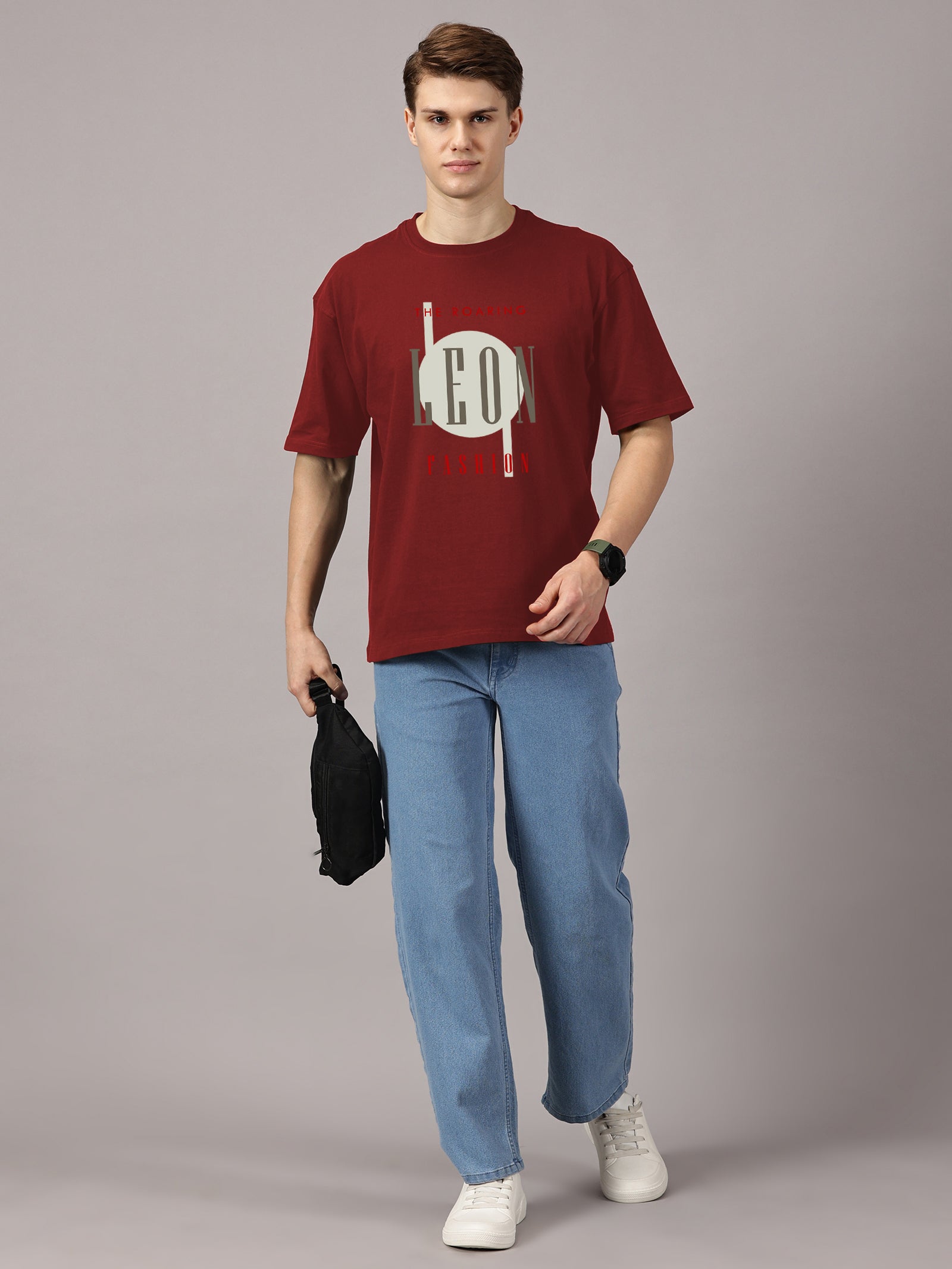 Oversized : Leon Fashion Printed T-Shirt