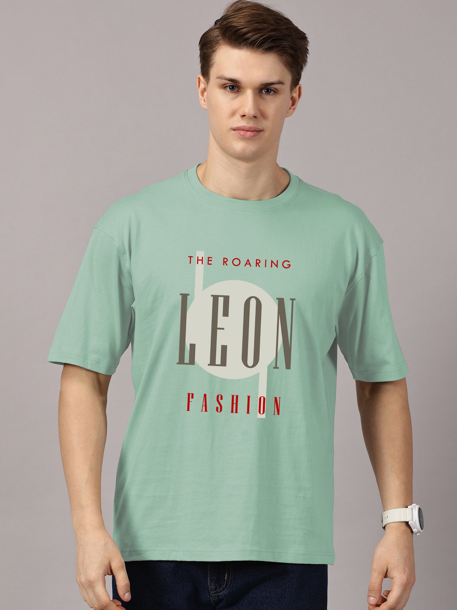 Oversized : Leon Fashion Printed T-Shirt