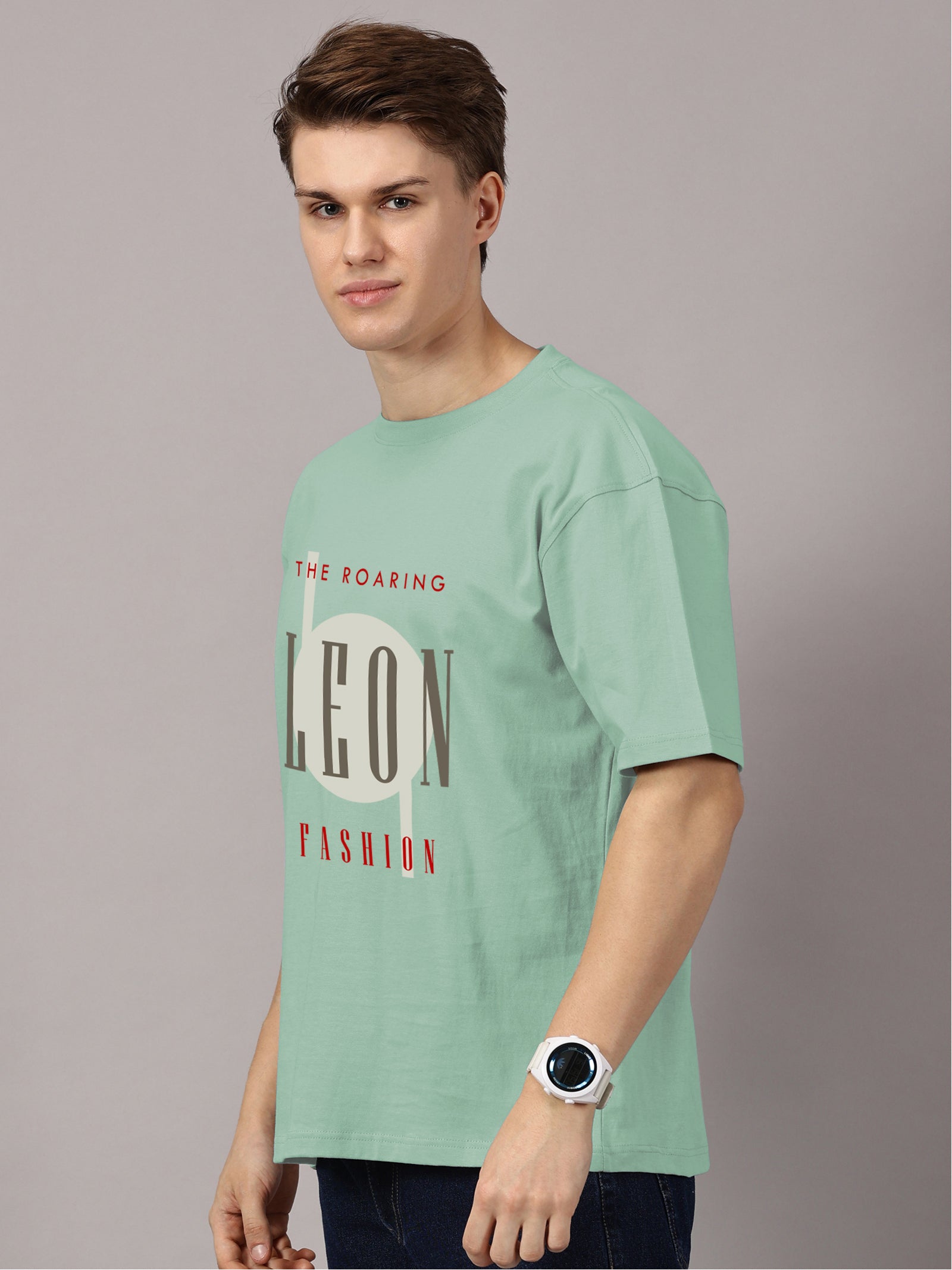 Oversized : Leon Fashion Printed T-Shirt