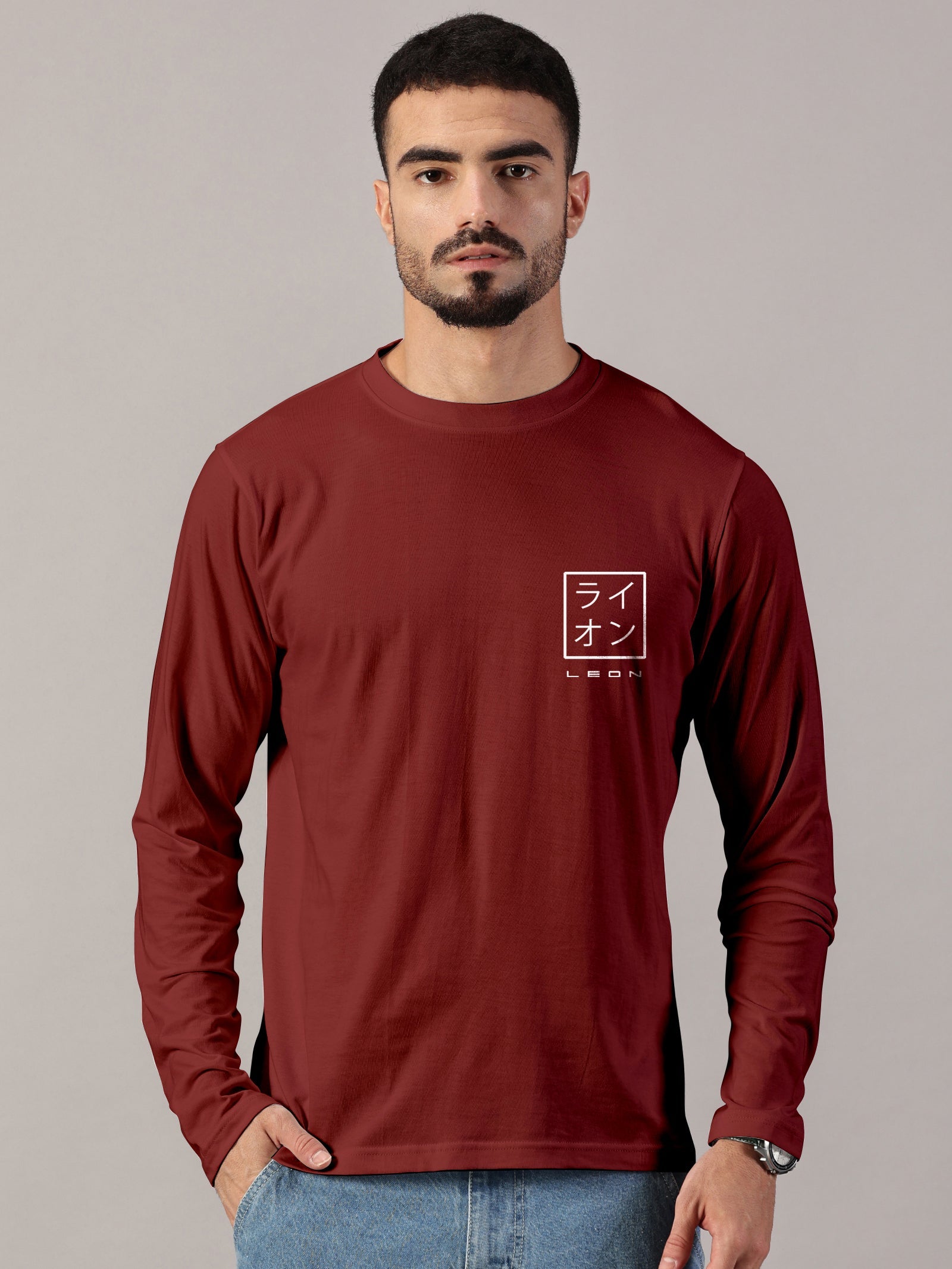 Basics : Leon Stamp Printed T-Shirt