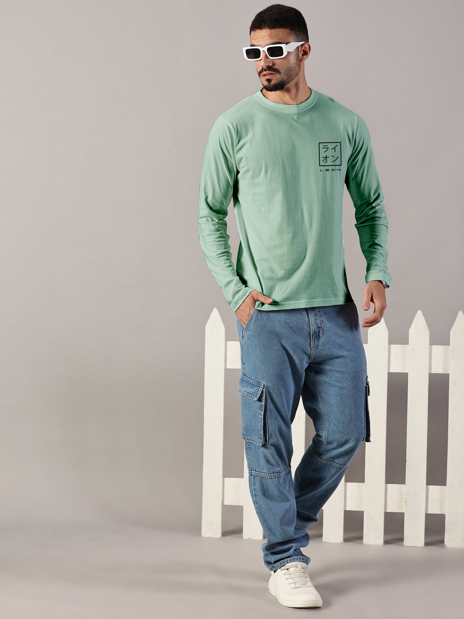 Basics : Leon Stamp Printed T-Shirt
