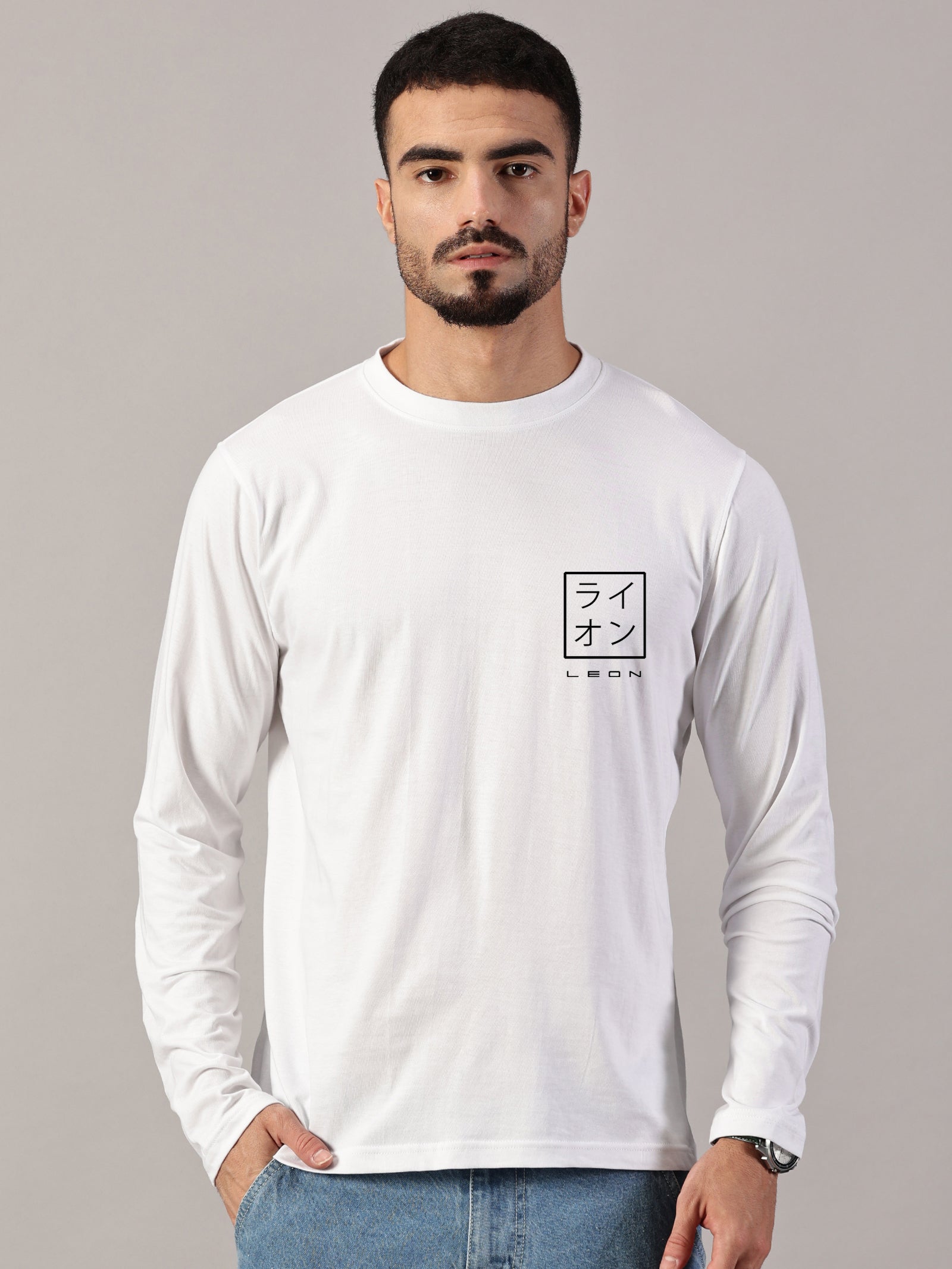 Basics : Leon Stamp Printed T-Shirt