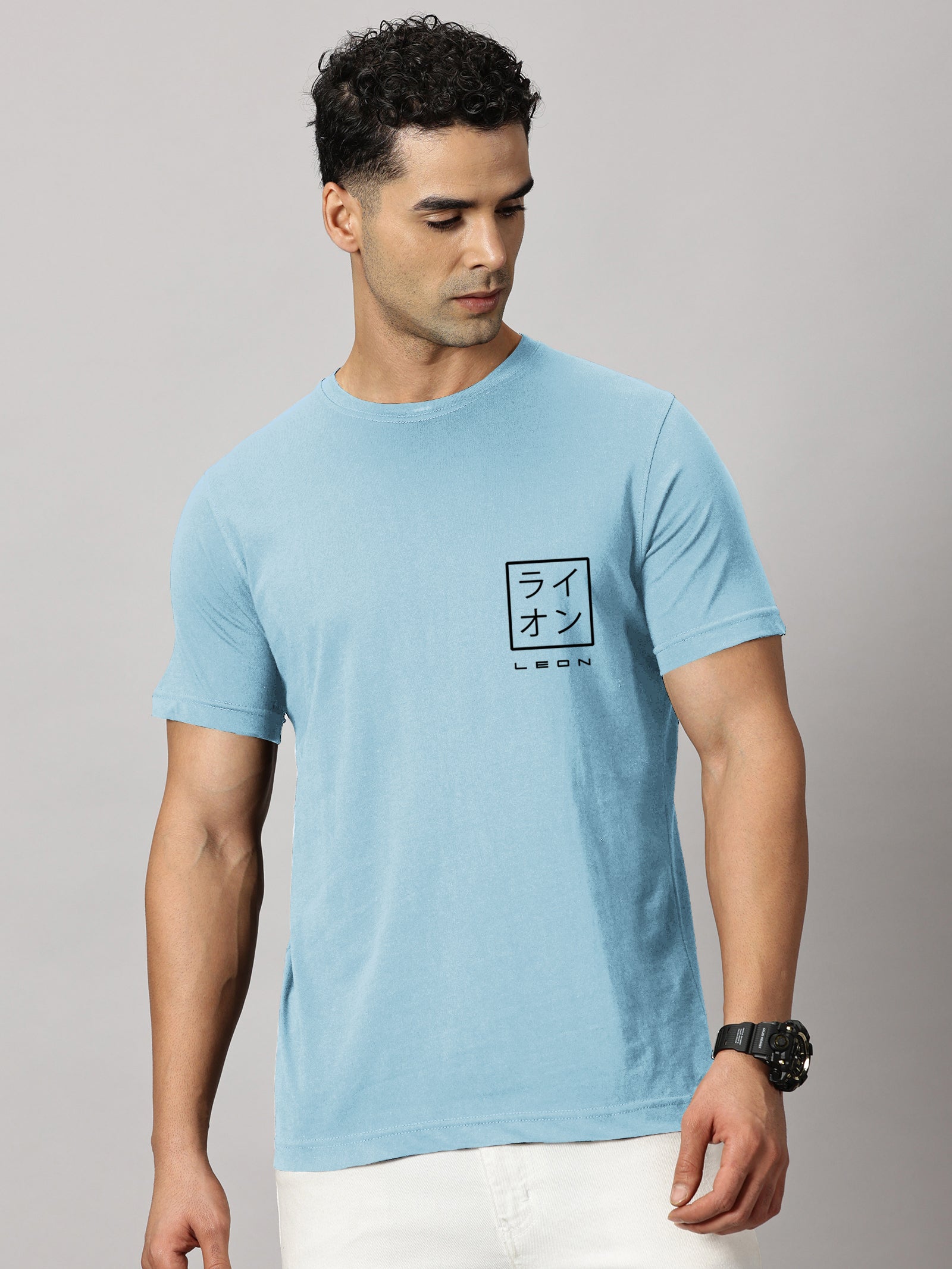 Basics : Leon Stamp Printed T-Shirt