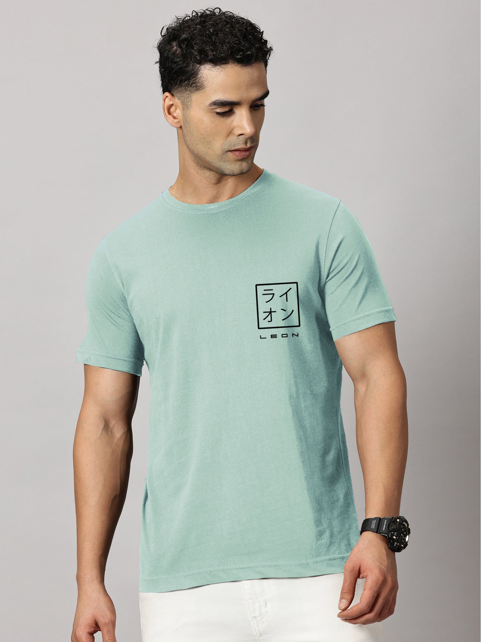 Basics : Leon Stamp Printed T-Shirt