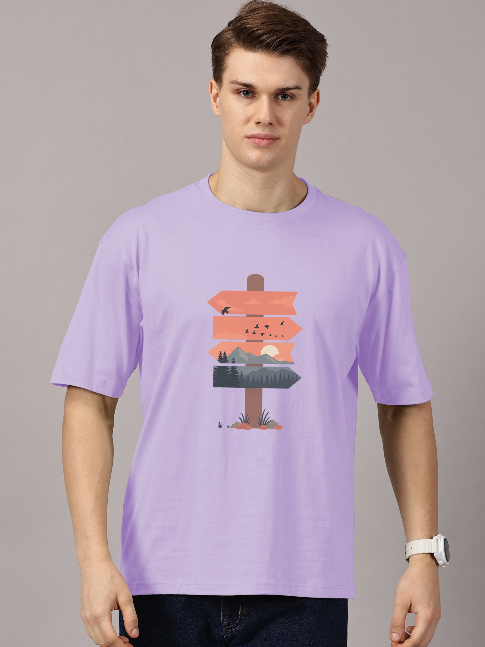 Oversized : Printed T-Shirt