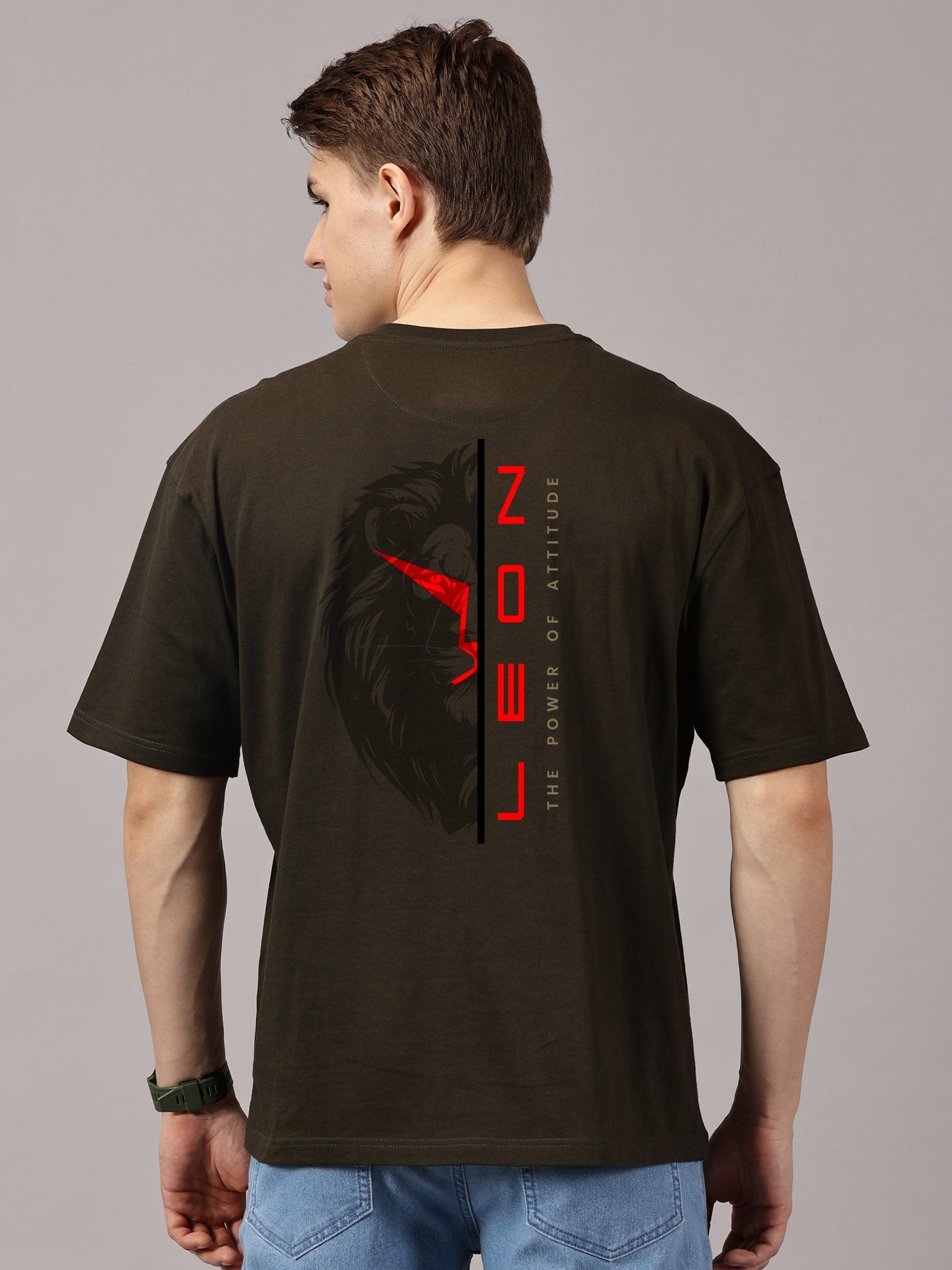 Basic Full sleeve : Lion Power Printed T-Shirt