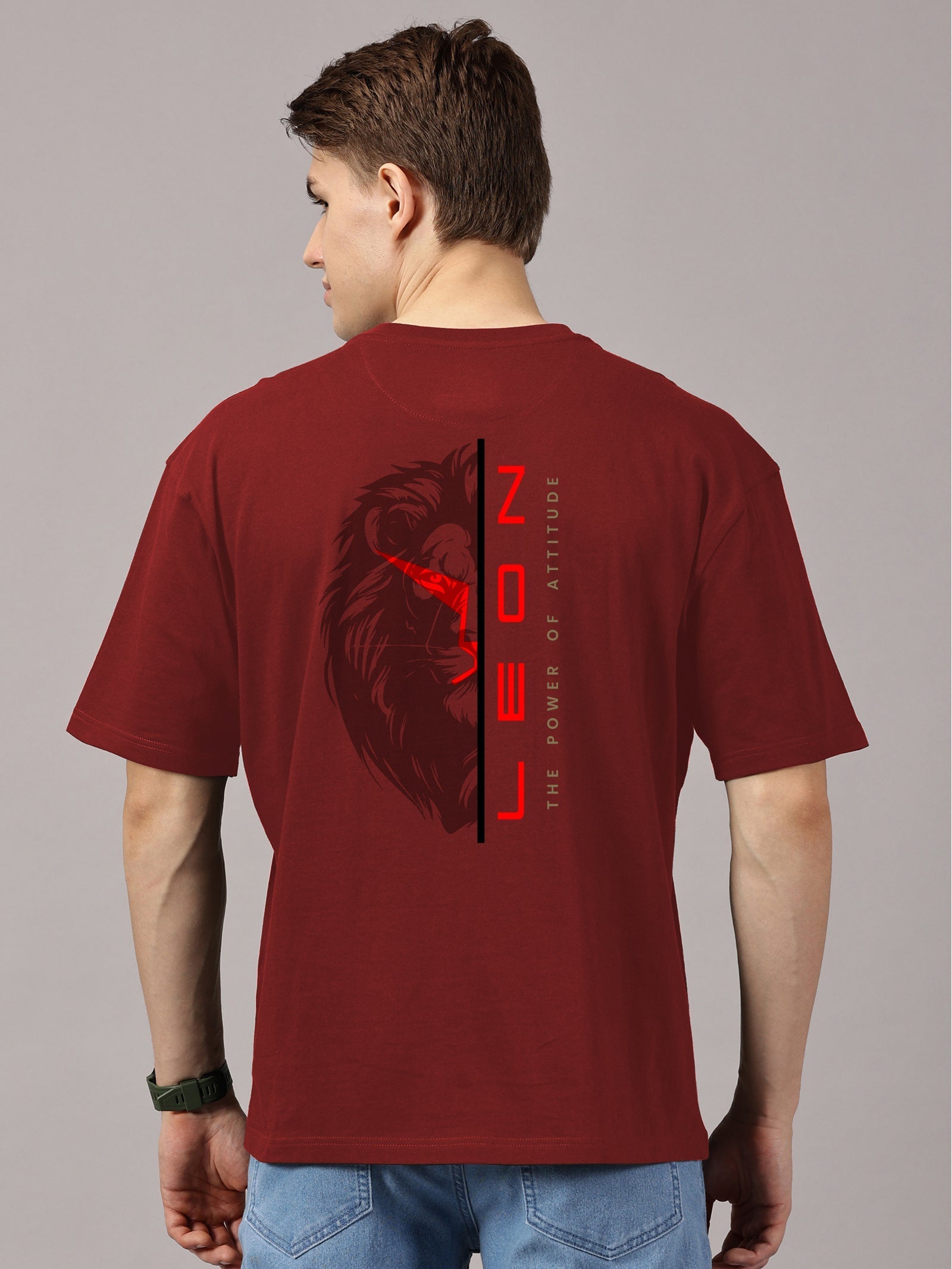 Basic Full sleeve : Lion Power Printed T-Shirt
